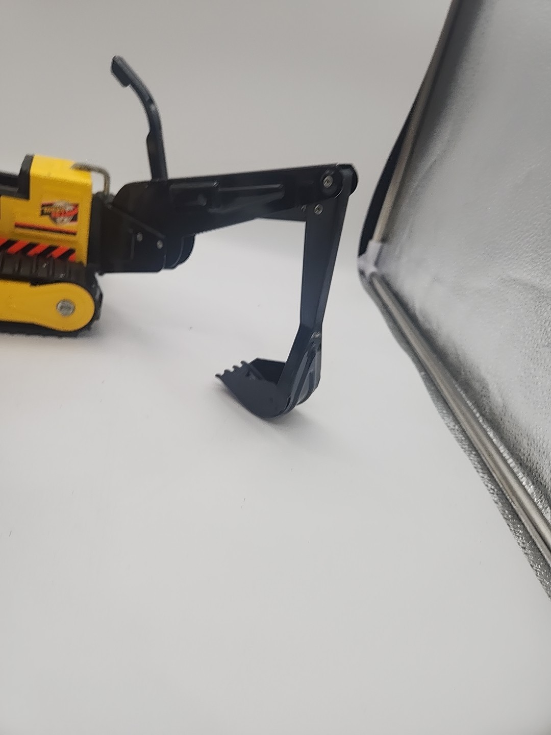 Vintage Tonka Pressed Steel Backhoe Loader Excavation Toy Yellow Construction