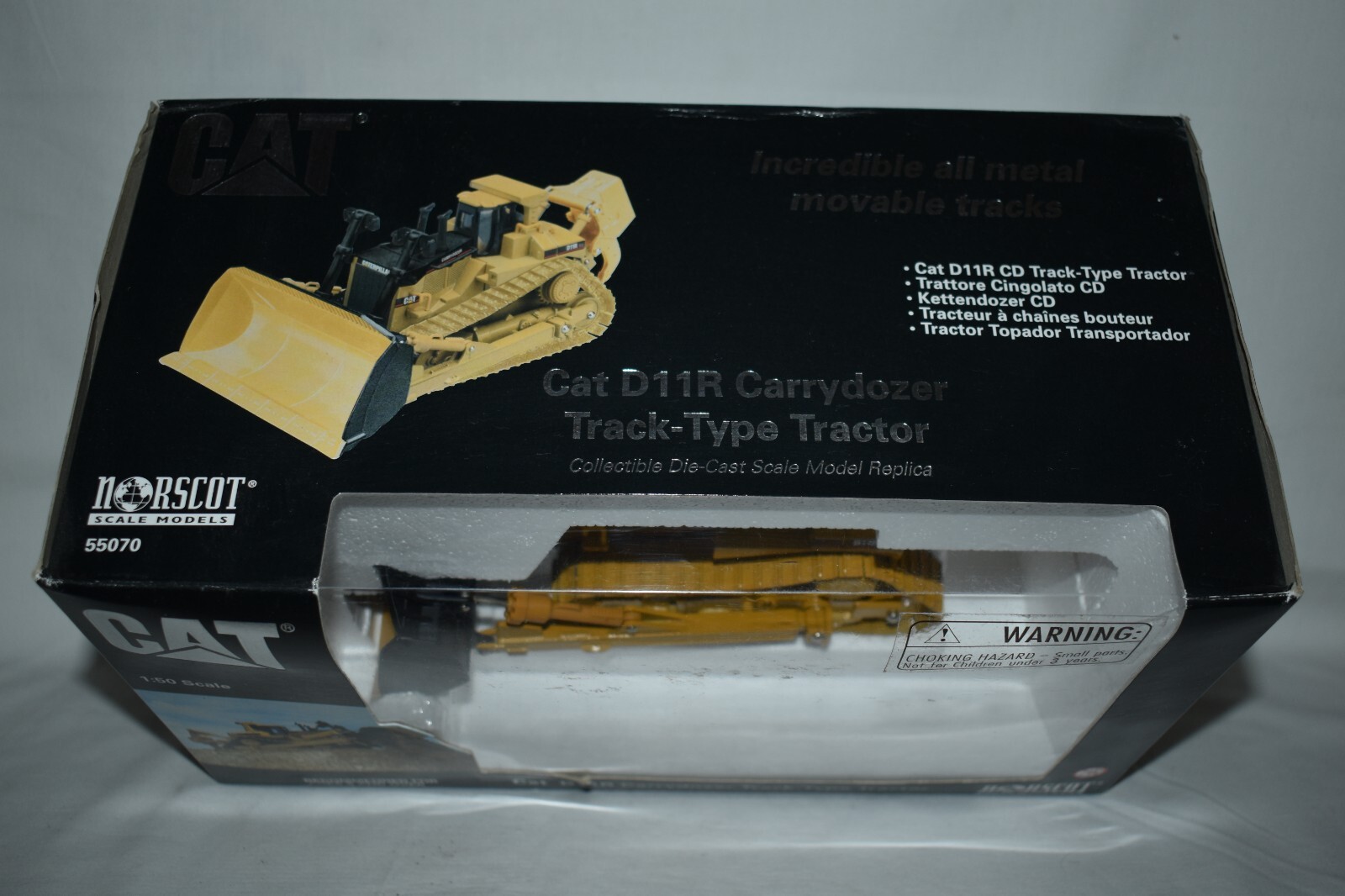 Norscot 1:50 Cat D11R Carrydozer Track-Type Tractor Metal Tracks #55070