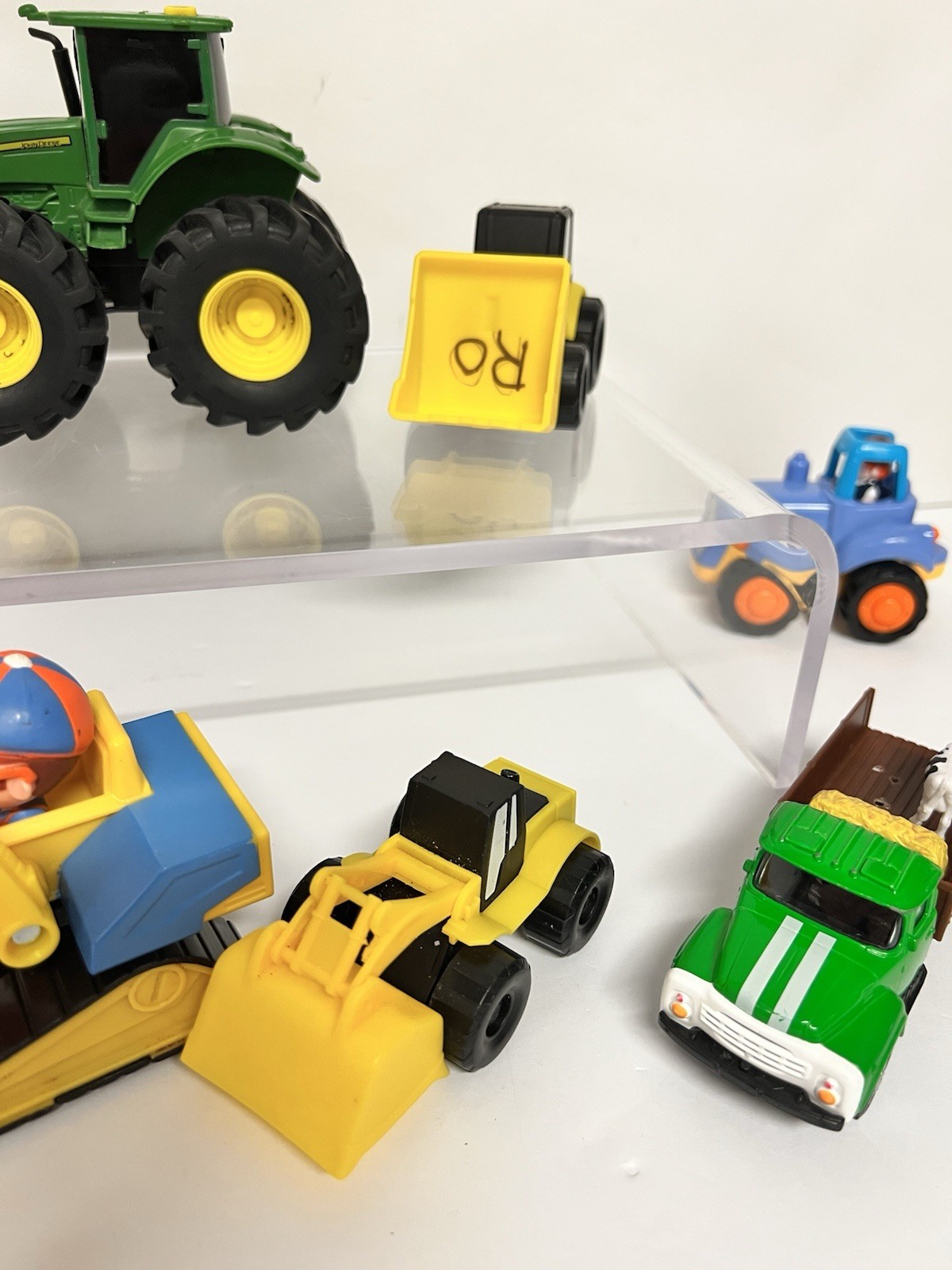 Lot of 9 Farm & Construction Toy Vehicles Tractor Dump Truck Loader Kids Toys