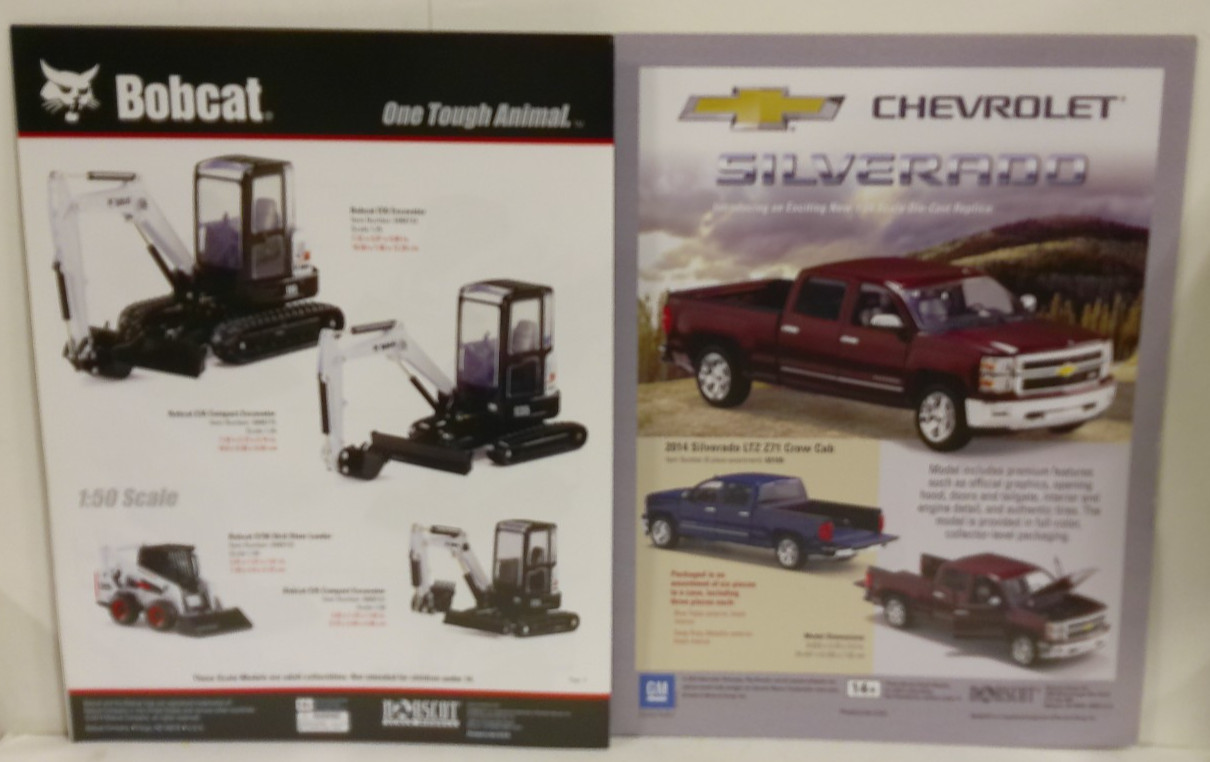 Norscot Scale Models 2014 Bobcat Catalog/Brochure & GM Chevrolet Flyer