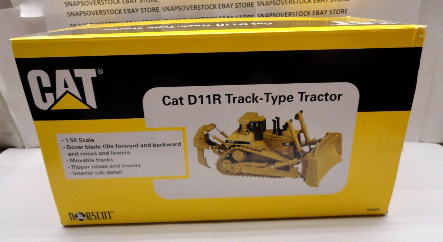 1999 NORSCOT CAT D11R BULLDOZER WITH RIPPER #55025, 1/50TH SCALE DIE-CAST, VHTF