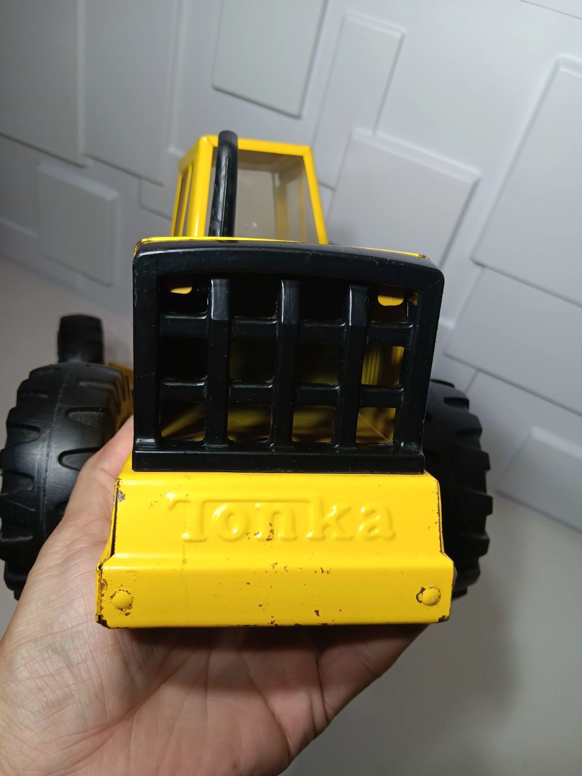 Vintage Tonka truck Turbo Diesel Steel Road Grader XMB 975 Toy 54726