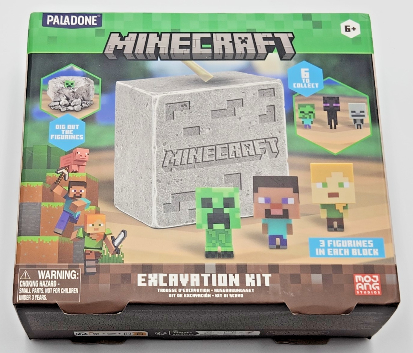 Paladone Minecraft Officially Licensed Excavation Kit for Kids, Gamer Decor