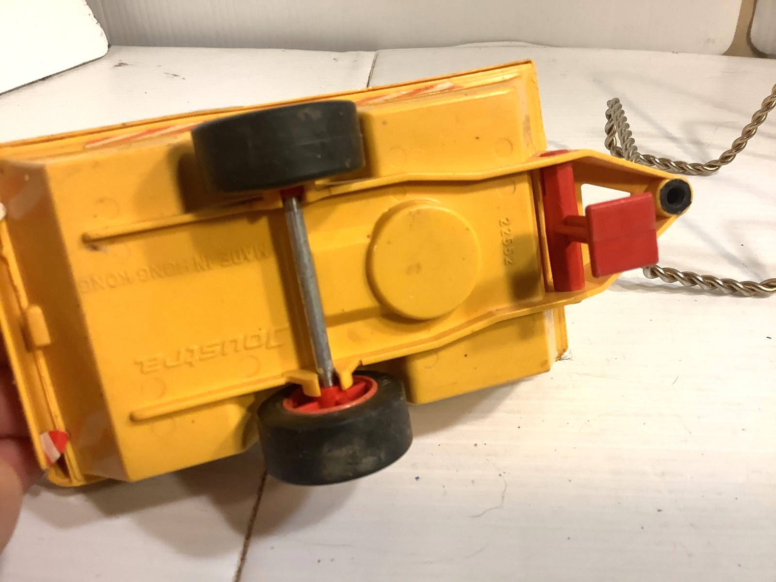 Digger Dan’s Toy Lot: Jeep(NotTested). Ultility Trailer Construction Yellow 4×4
