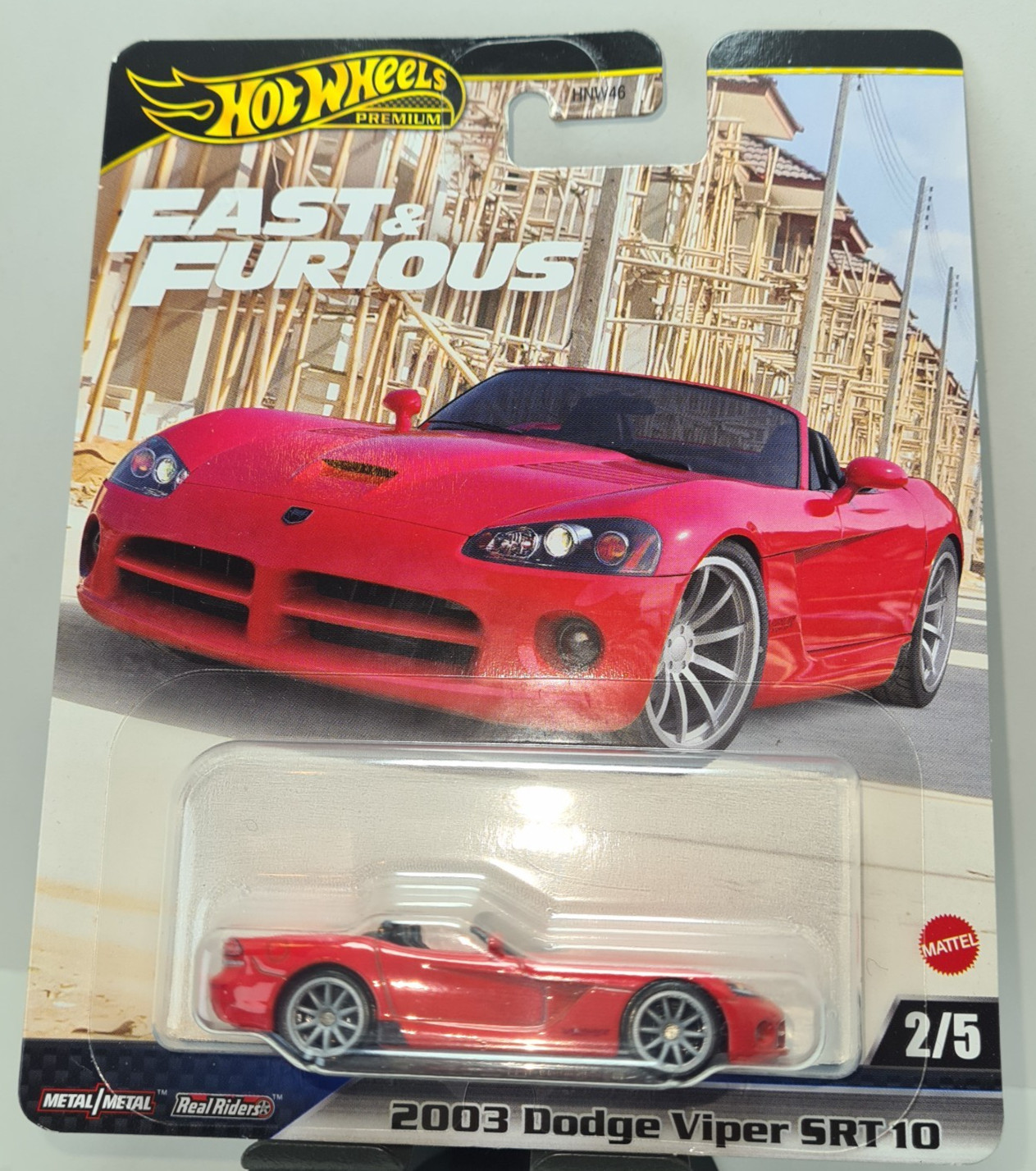 Hot Wheels 2024 Premium Fast & Furious 2003 Red Dodge Viper SRT 10 1.64 Thailand