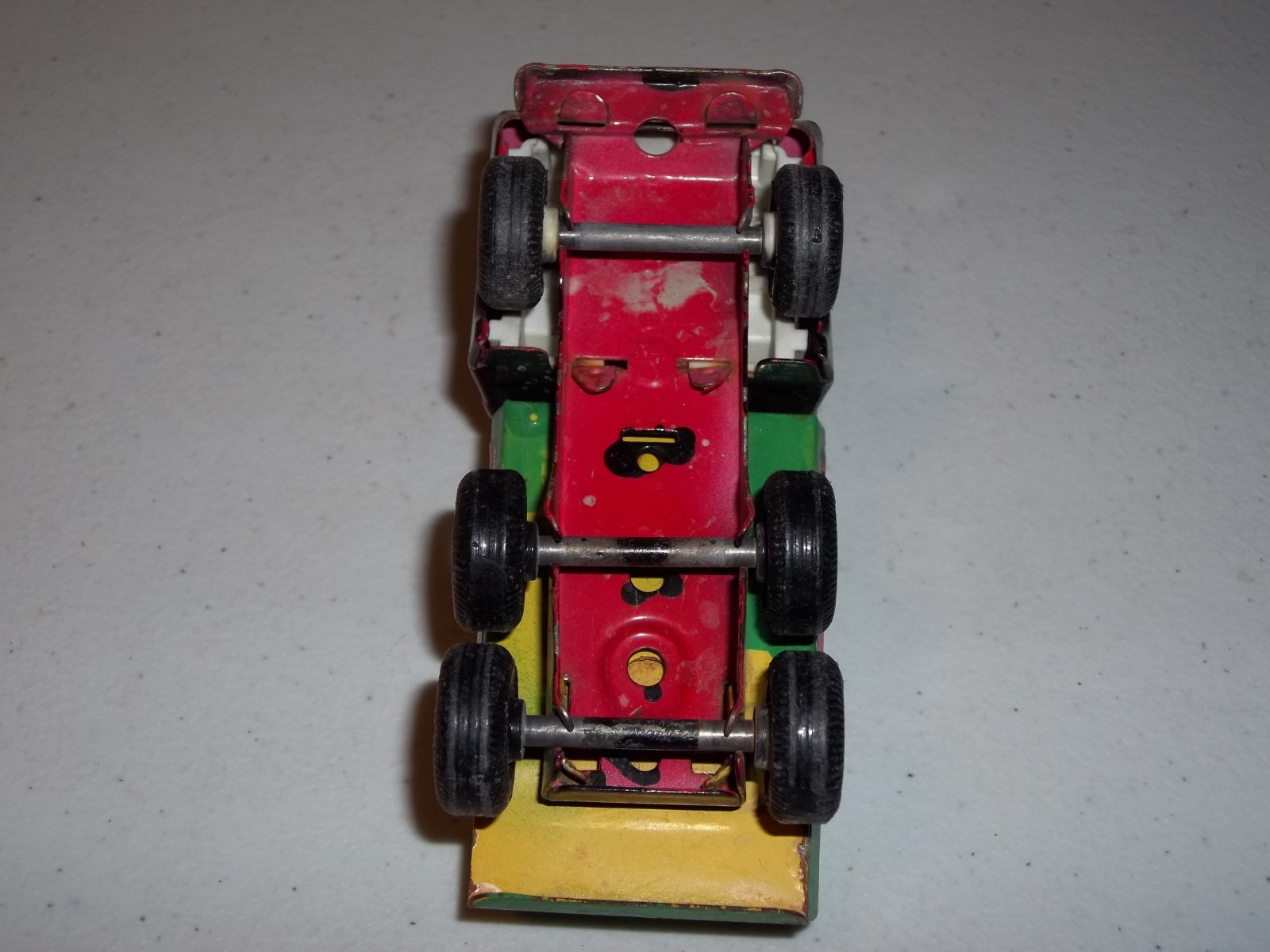 Vintage Tonka 5″ Metal Dump Truck 1974 Vehicle Black Cab/Green Dump 55010 L@@K