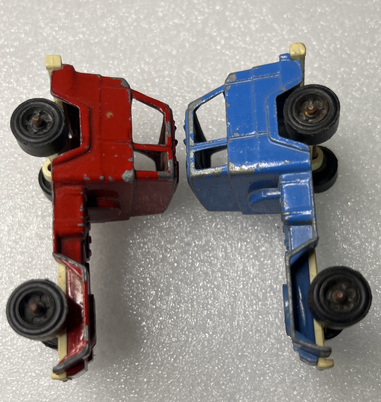 Vintage Tootsie Toy Small RED & BLUE Truck S-62