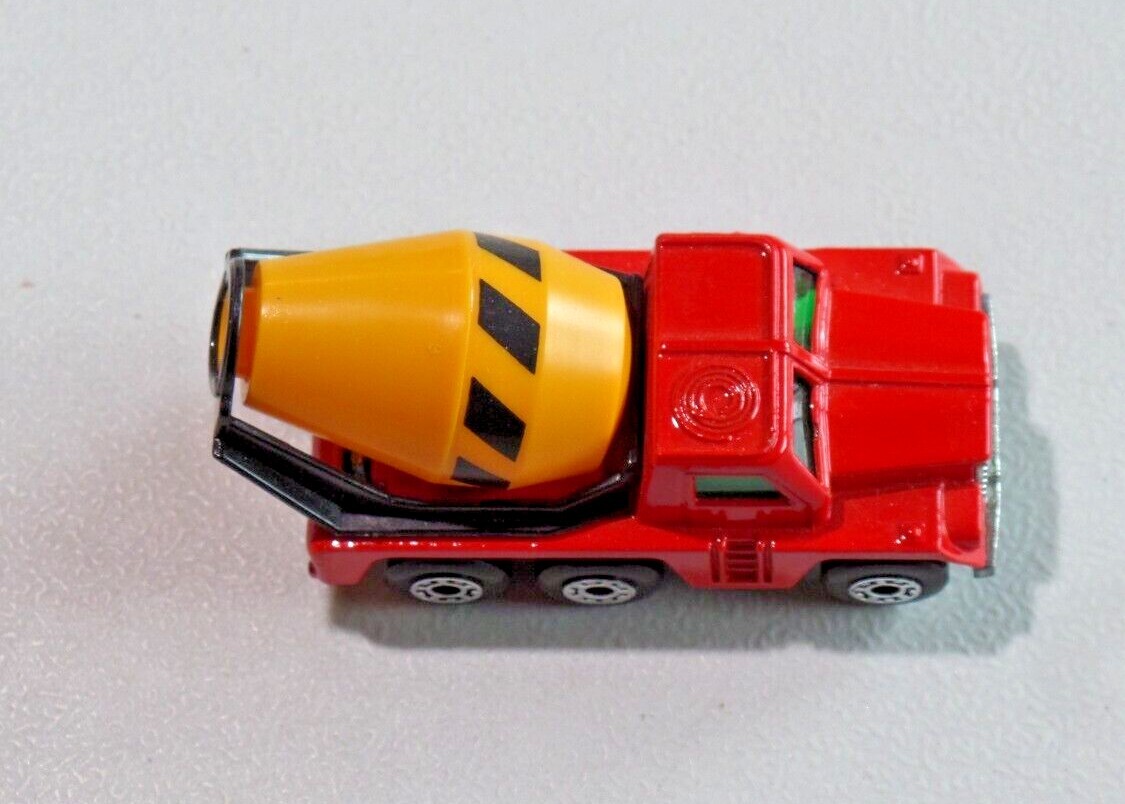 Matchbox Superfast Cement Truck Red Black Slashes Barrel England 1976 A457