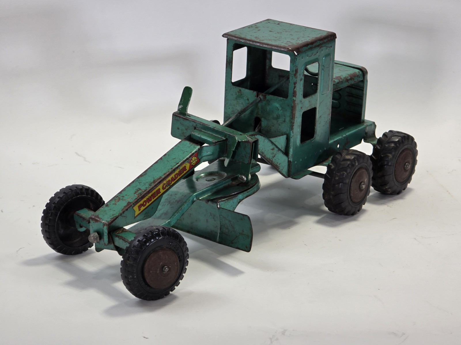 Vintage 1950’s Marx, Power Grader, Steel Toy, Good Condition, Green