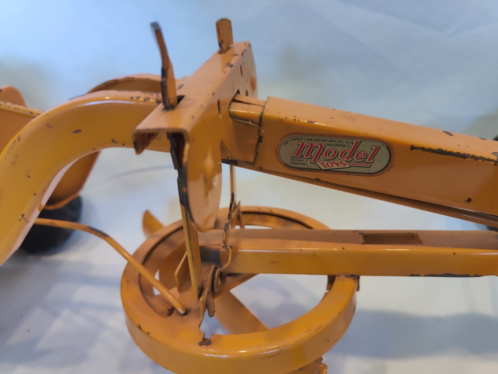 Doepke Model Toys Adams Road Grader Diesel Motor Steel 1950’s Vintage Nice Cond.
