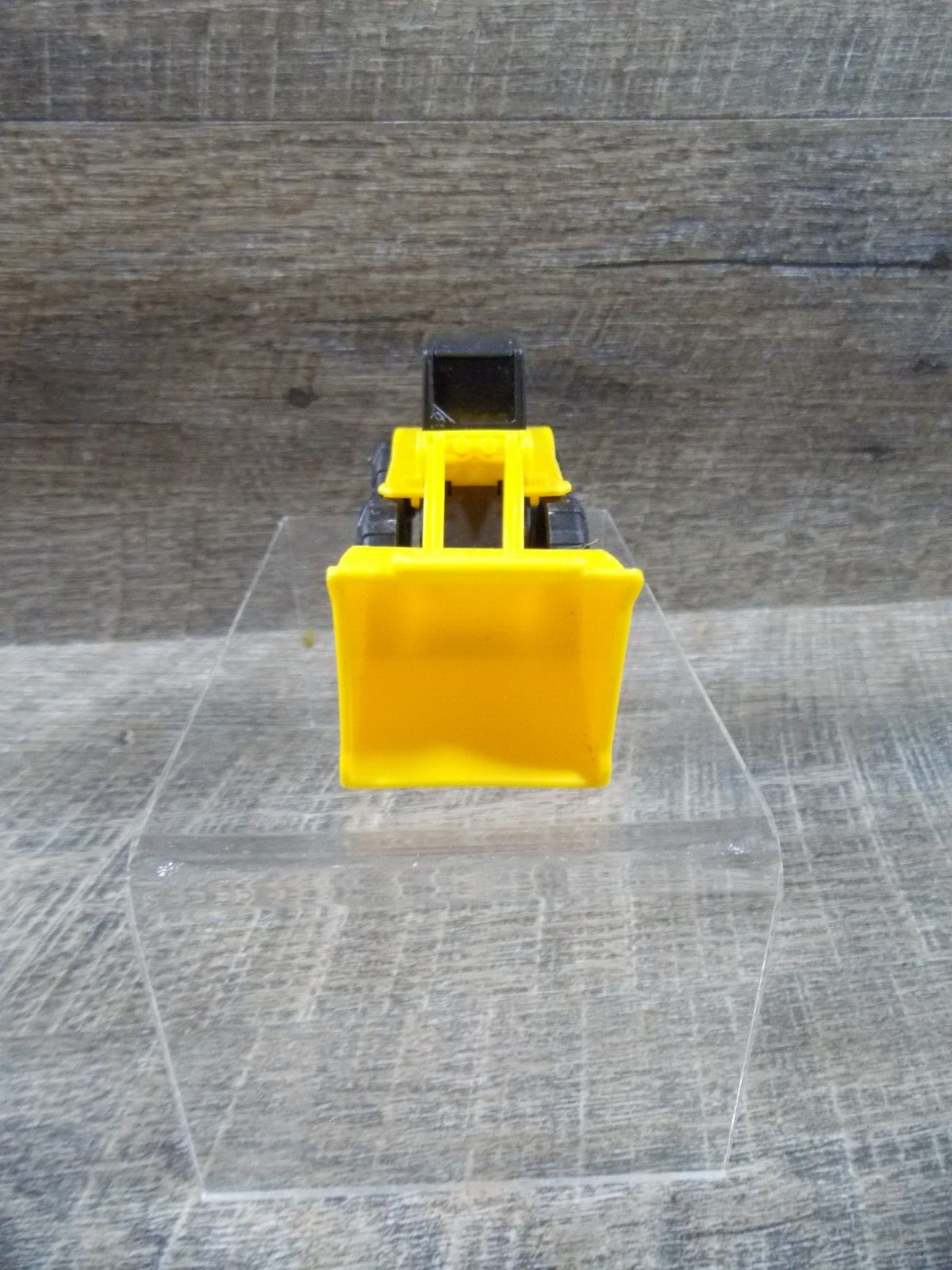 Yellow Metal & Plastic Tonka Tractor & 2 Plastic CAT Caterpillar Loaders 3 to 4″