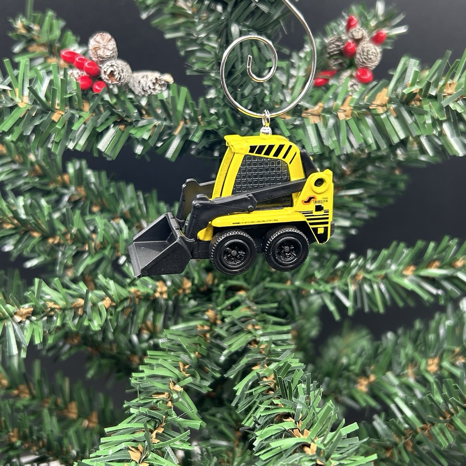 Custom 1/64 Scale Skid Steer Christmas Ornament Kubota Deere Bobcat Skidster