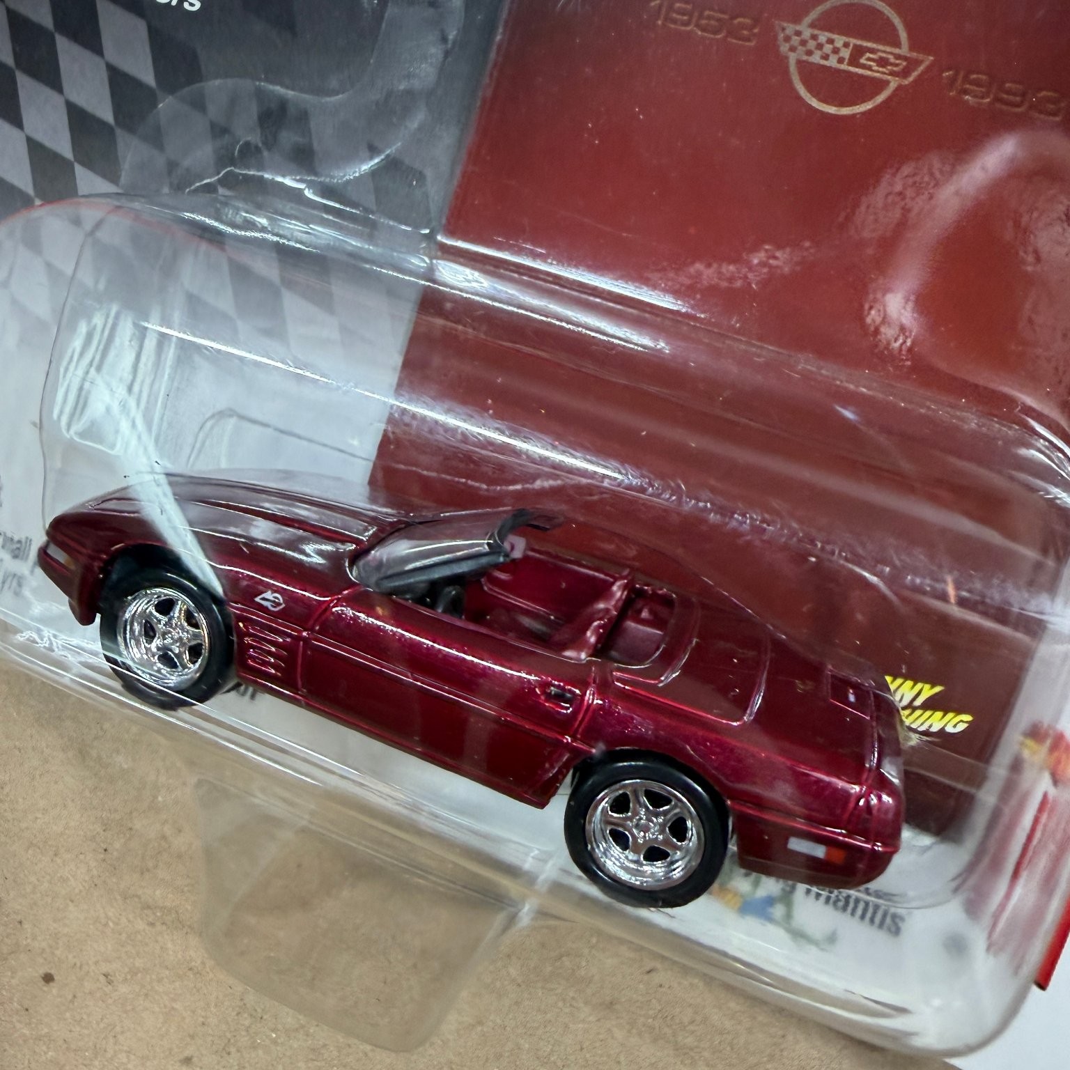 Johnny Lightning 1993 Corvette Coupe 1:64 Diecast 40th Anniversary #36