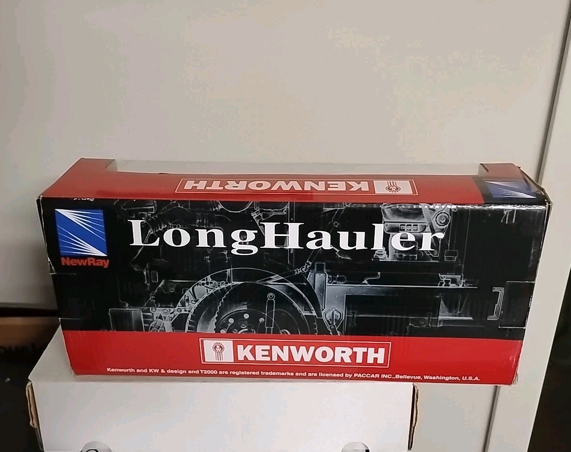 99 NewRay Kenworth W900 Cement Truck 1:32 Diecast Toy Orange Silver #11913