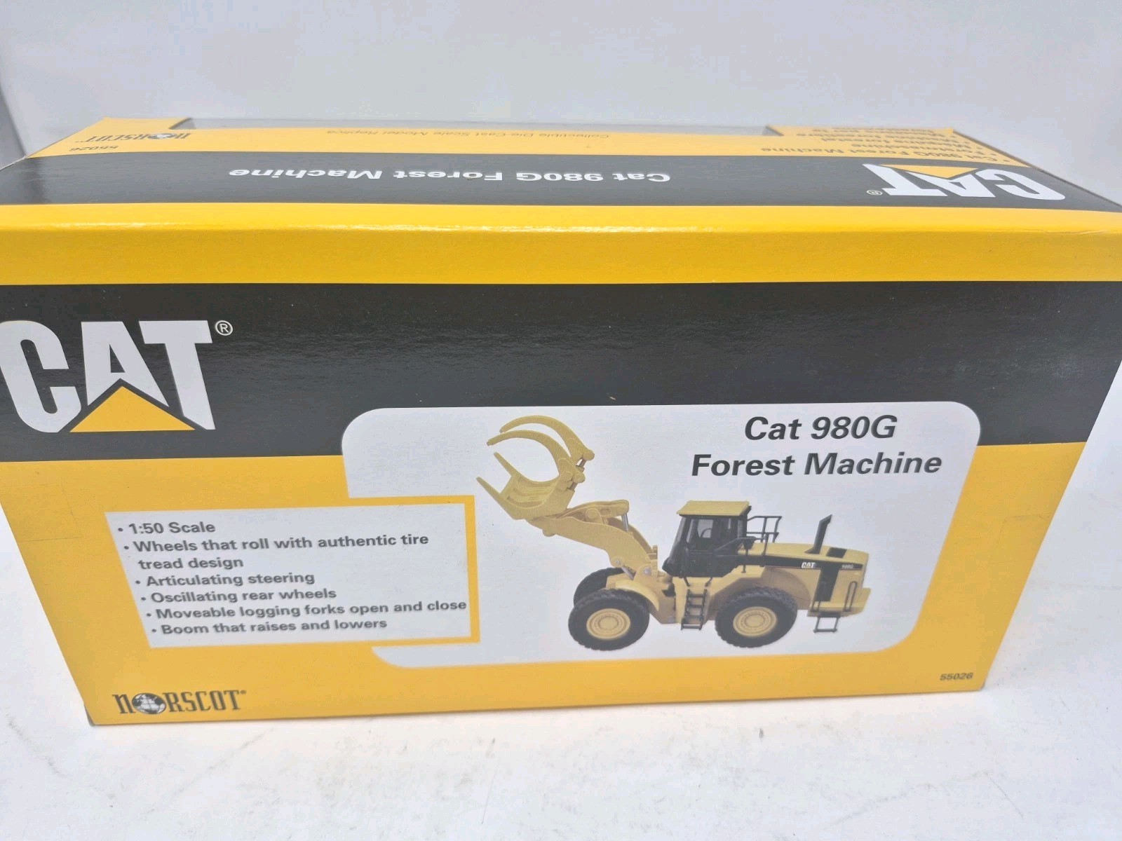 Norscot Cat 980G Forest Machine #55026 Die Cast Model 1:50 New in Box