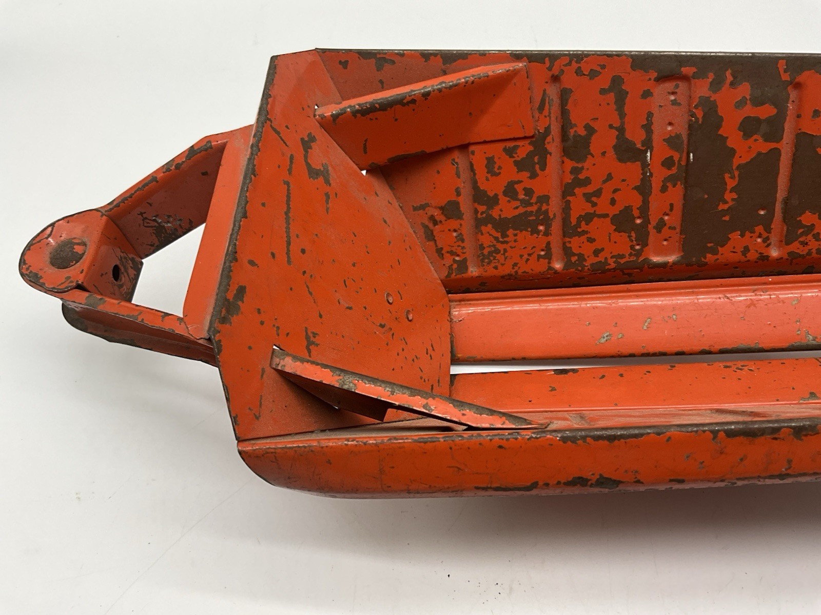 Doepke Euclid Tractor Toy Earth Mover 26″ Red Goodyear Tires Vintage 1950’s