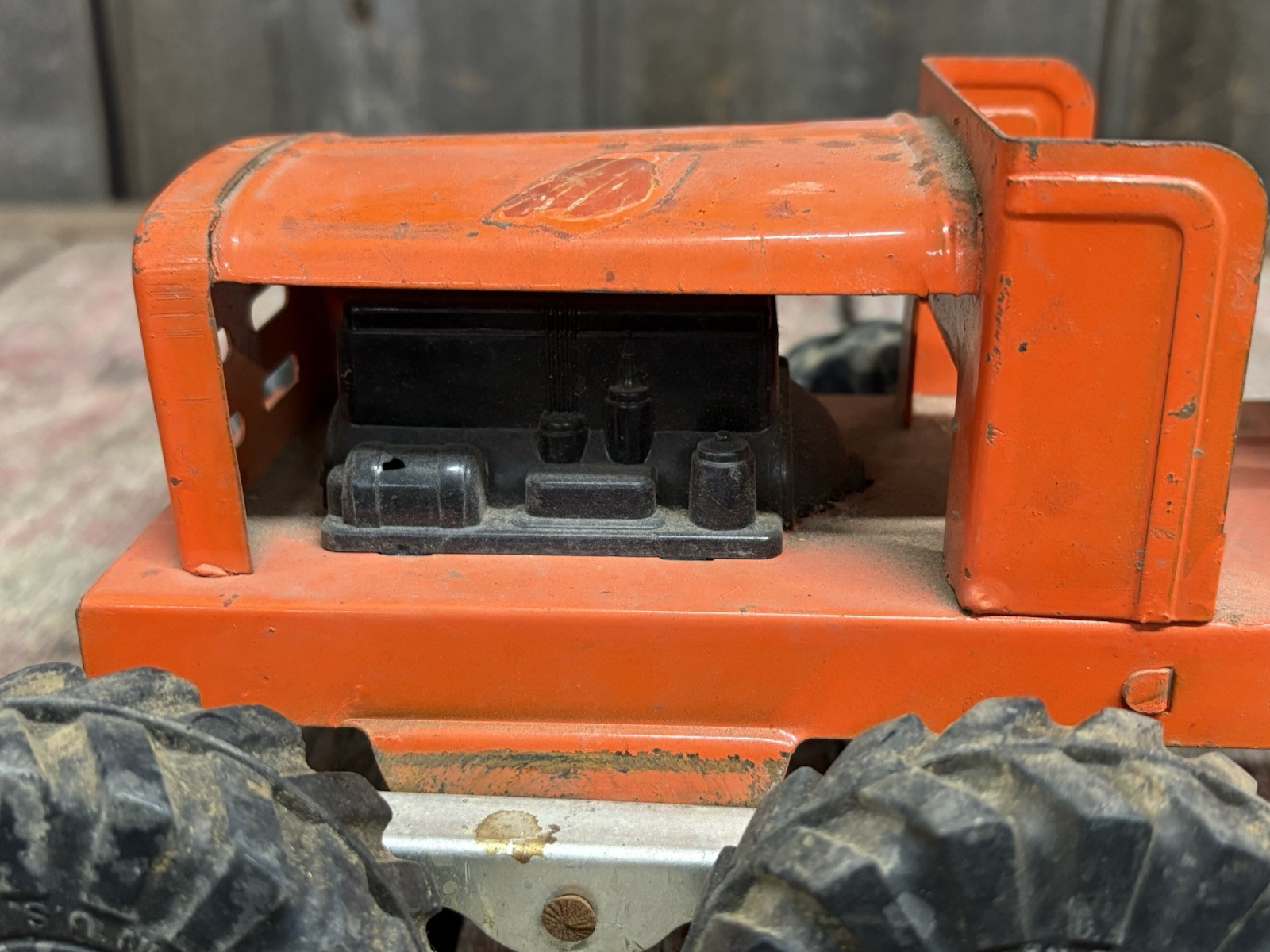 Vintage 1940’s Wyandotte Toy Co Pressed Steel Toy Road Grader Tractor VERY GOOD