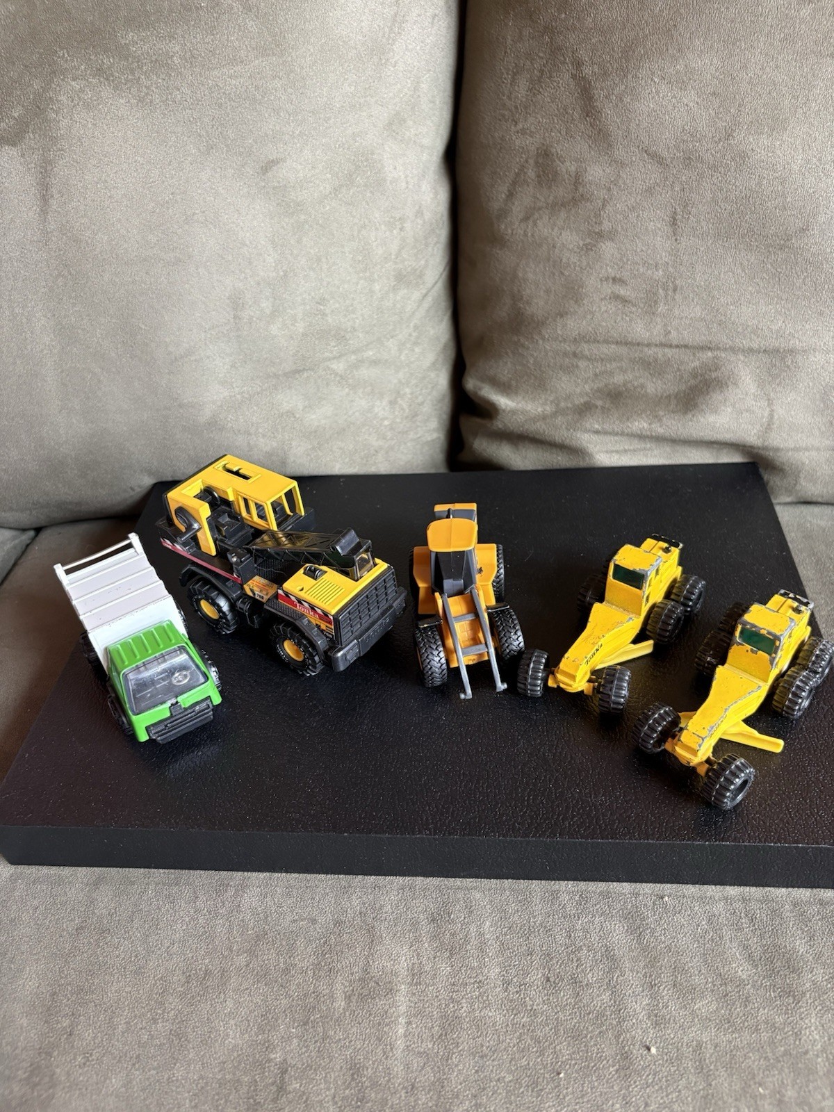 Lot Of Tonka Toys Garbage Truck Crane Excavator