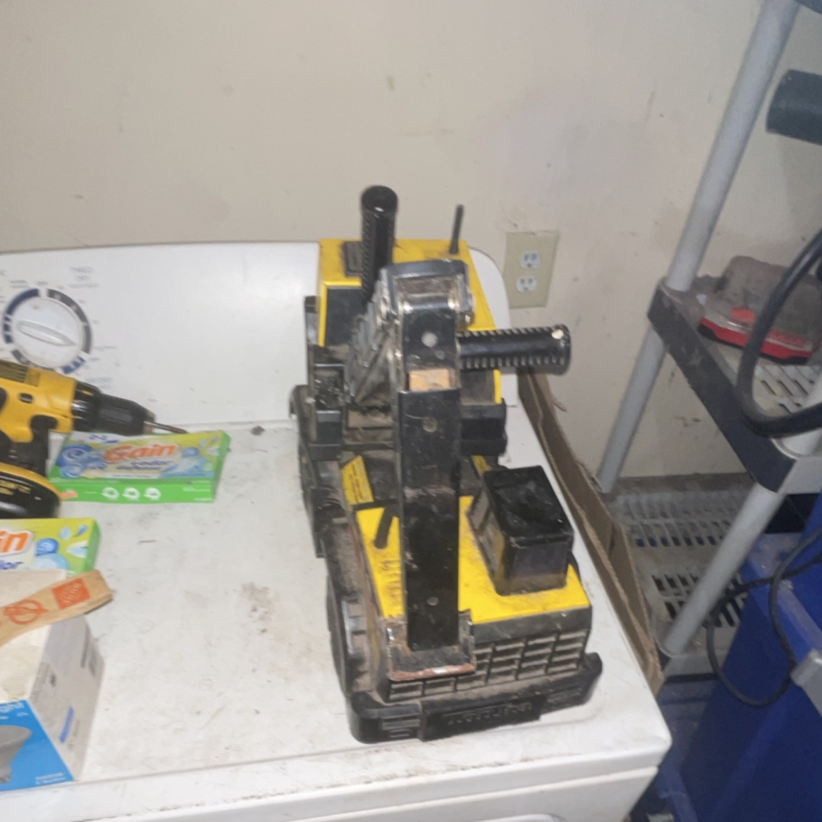 Tonka Mighty Construction Vehicle Yellow Black Diecast Excavator Toy