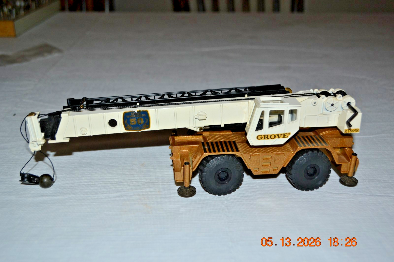 NZG Die Cast GROVE RT865B Rough Terrain Hydraulic Crane #394 50 Years