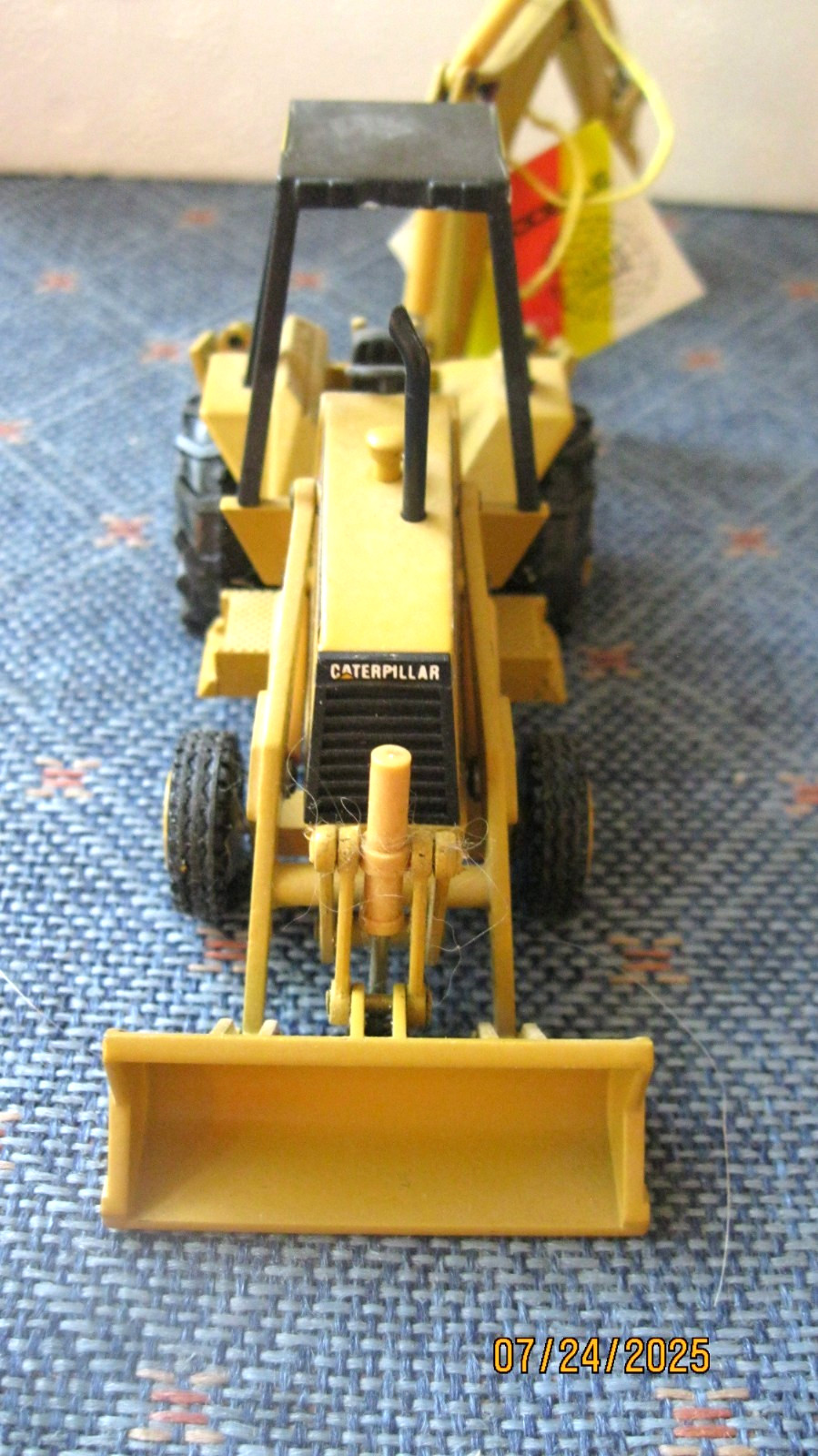 VINTAGE NZG CAT 1990 MINI 416B BACKHOE LOADER 1:50 W. GERMANY