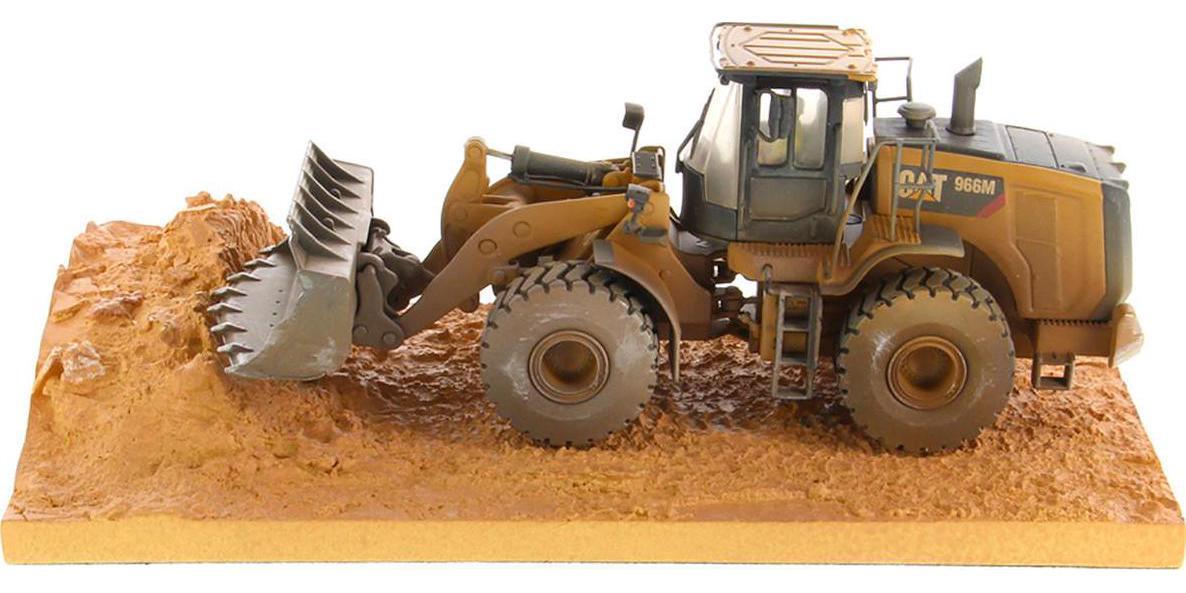 CAT Caterpillar 966M Wheel Loader with Operator (Dirty Version) Weathered Series