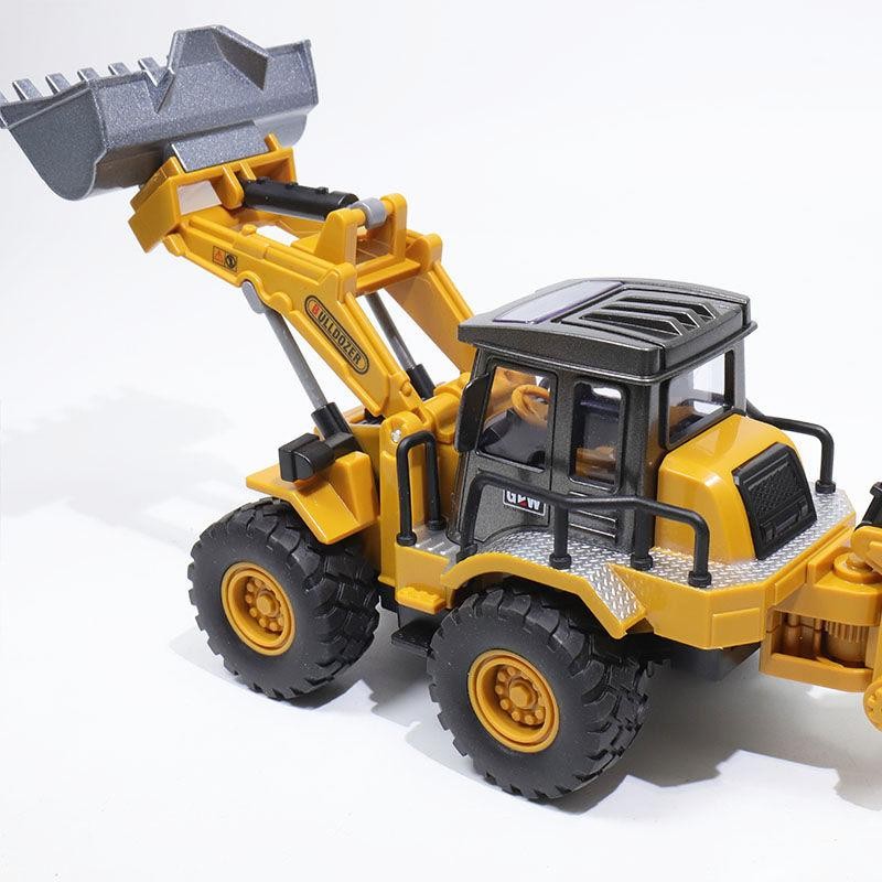 Engineering Diecast Inertial Tractor Excavator Bulldozer Truck Toy Gift Car