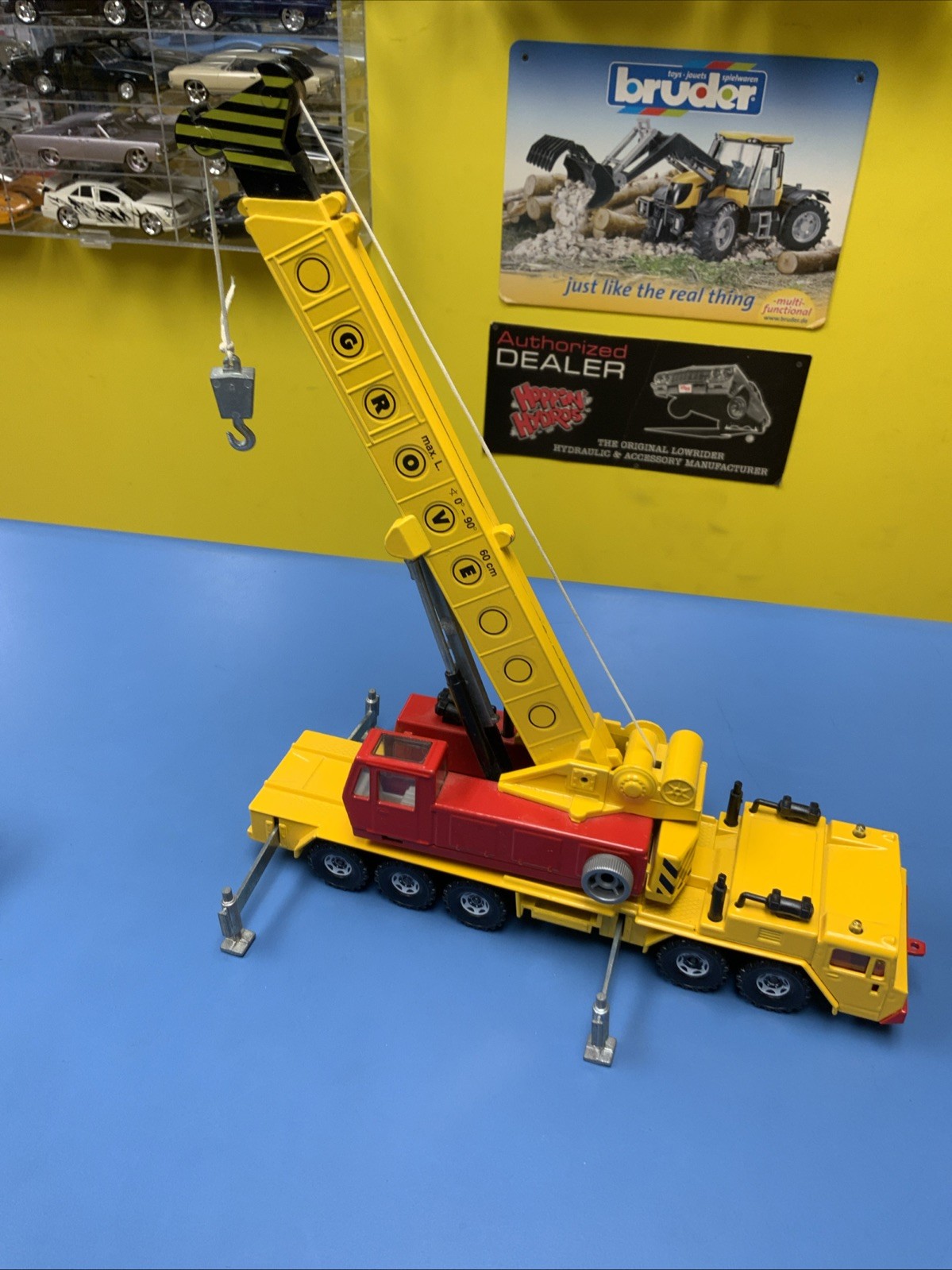 Vintage SIKU Tragkraft Hydraulic Grove Construction Crane W. Germany #4010