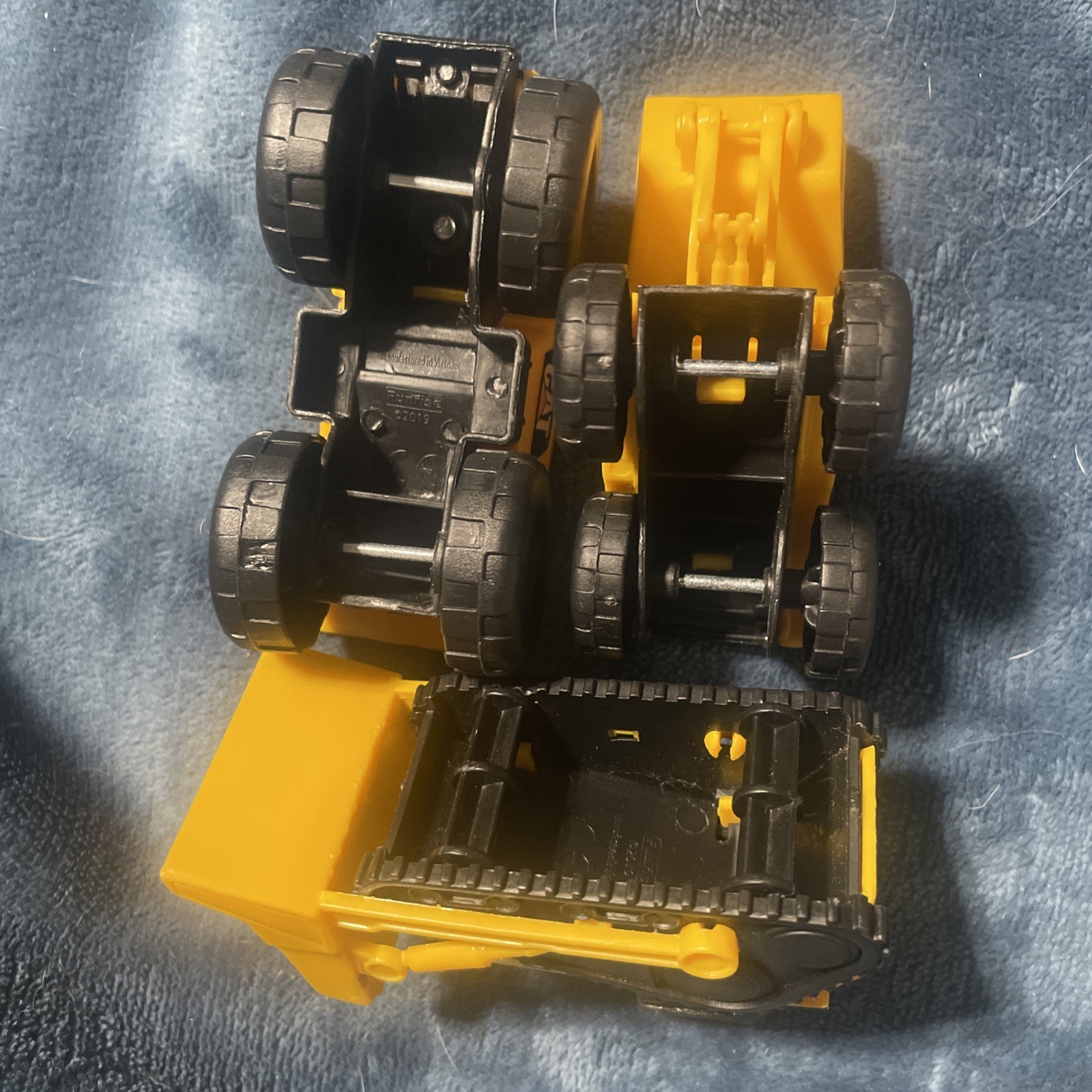 Mini CAT Dump Truck Excavator Loader Plastic Caterpillar 3 Toys Toy