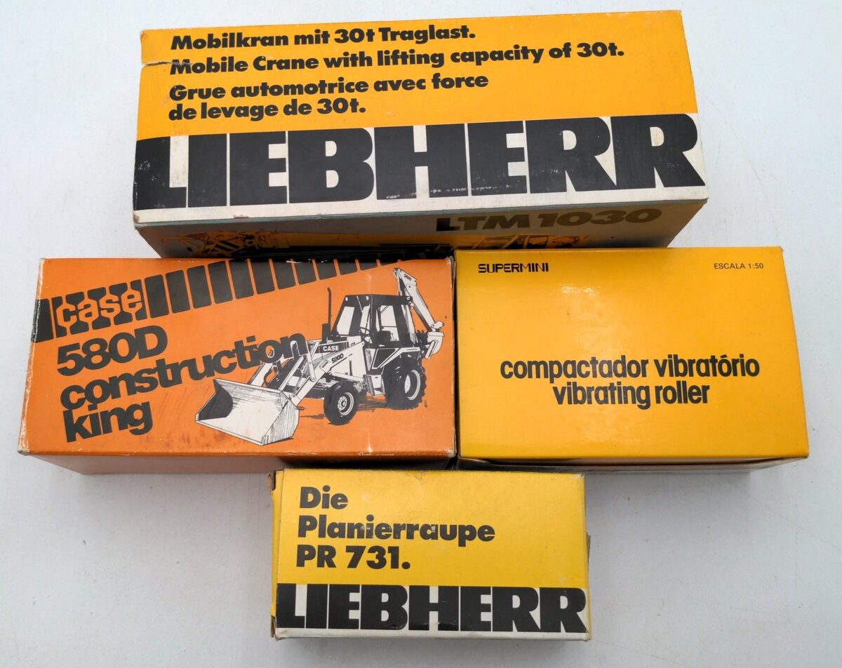 Conrad & Other Die-Cast Assorted Construction Equipment [4]/Box