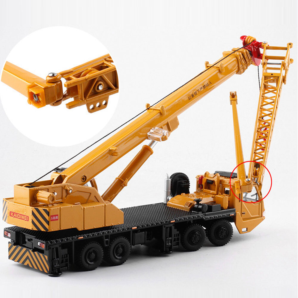 1:55 Crane Construction Vehicle Model Diecast Toy Truck Toys for Boys Kids Gifts