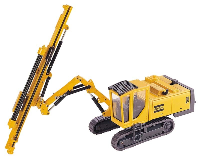 Joal 262 Atlas Copco ROC 7 Track Drill w/Metal Drill Rods/Head 1/35 Die-cast MIB