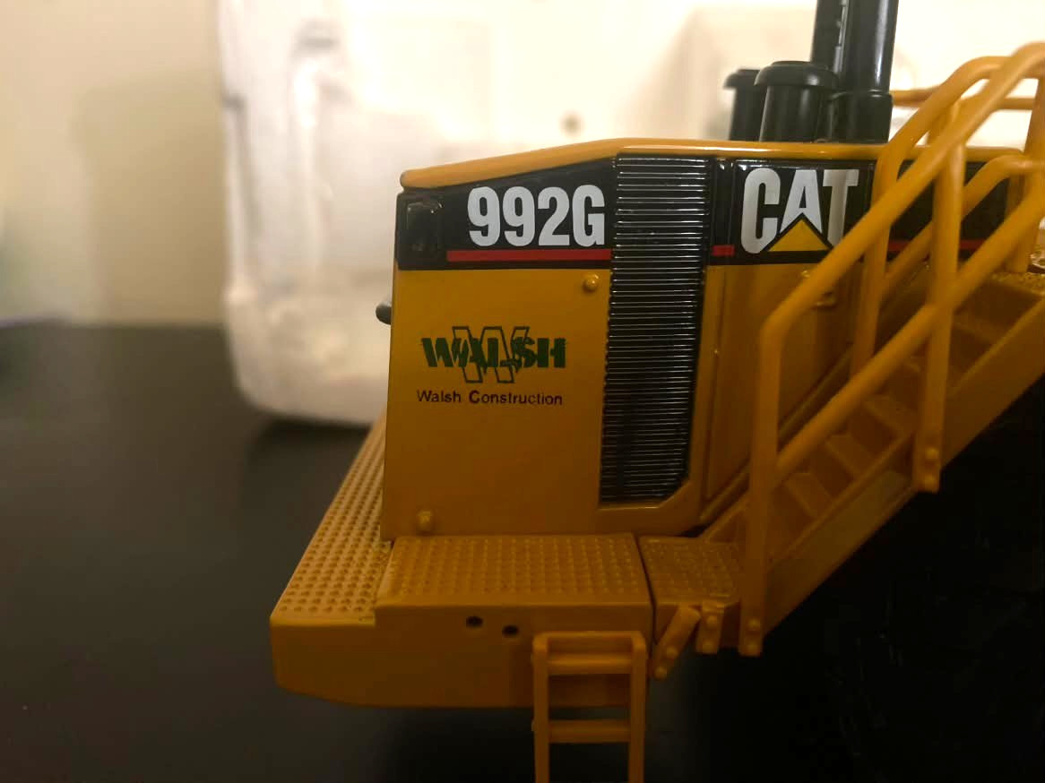 Norscot CAT Caterpillar 992G #55115 Walsh Construction Promotional 1:50 Diecast