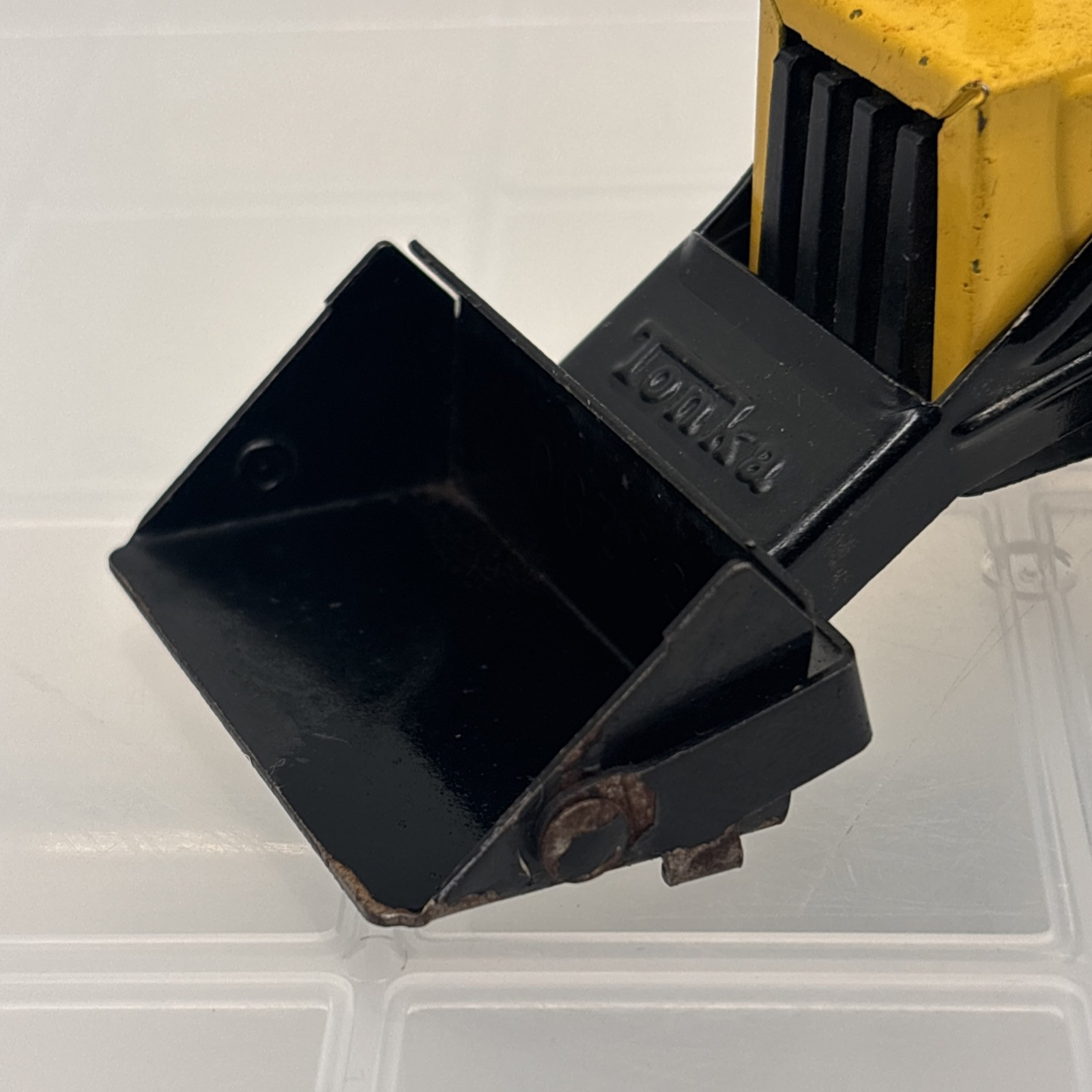 Vintage Tonka Mound Minn Bulldozer Mini Front Loader/Backhoe Yellow & Black!