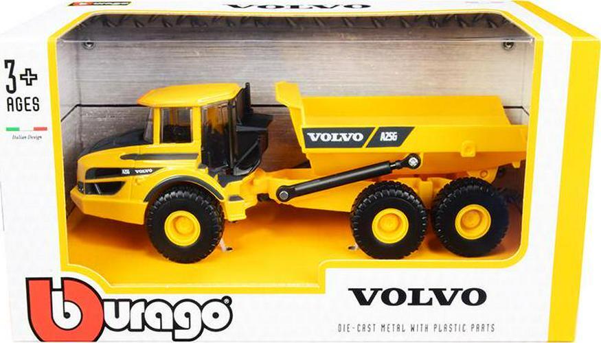Volvo A25G Articulated Hauler Yellow 1/50 Diecast Model by Bburago