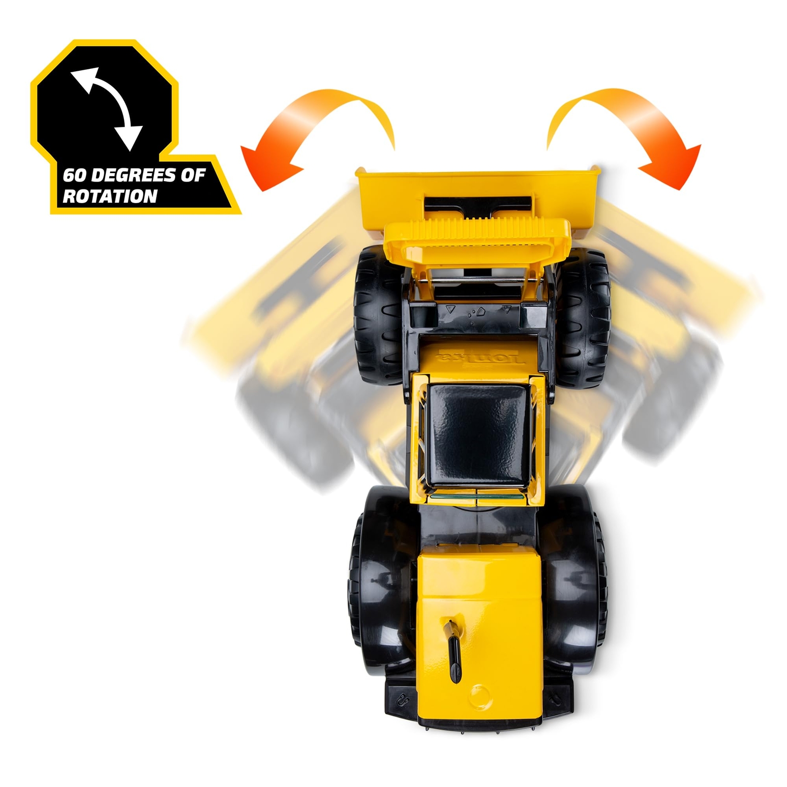 Tonka Tough Yellow Front Loader Construction Toy for Kids 21.5 inches Wide