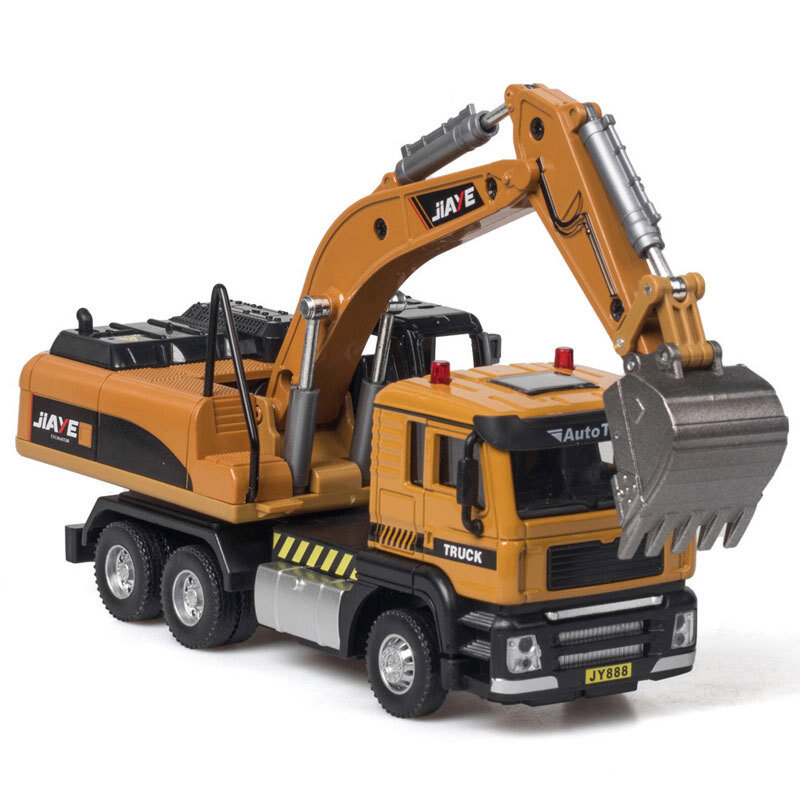 1/50 Excavator Toy Truck Diecast Model Toy Car Construction Vehicle Boys Toys