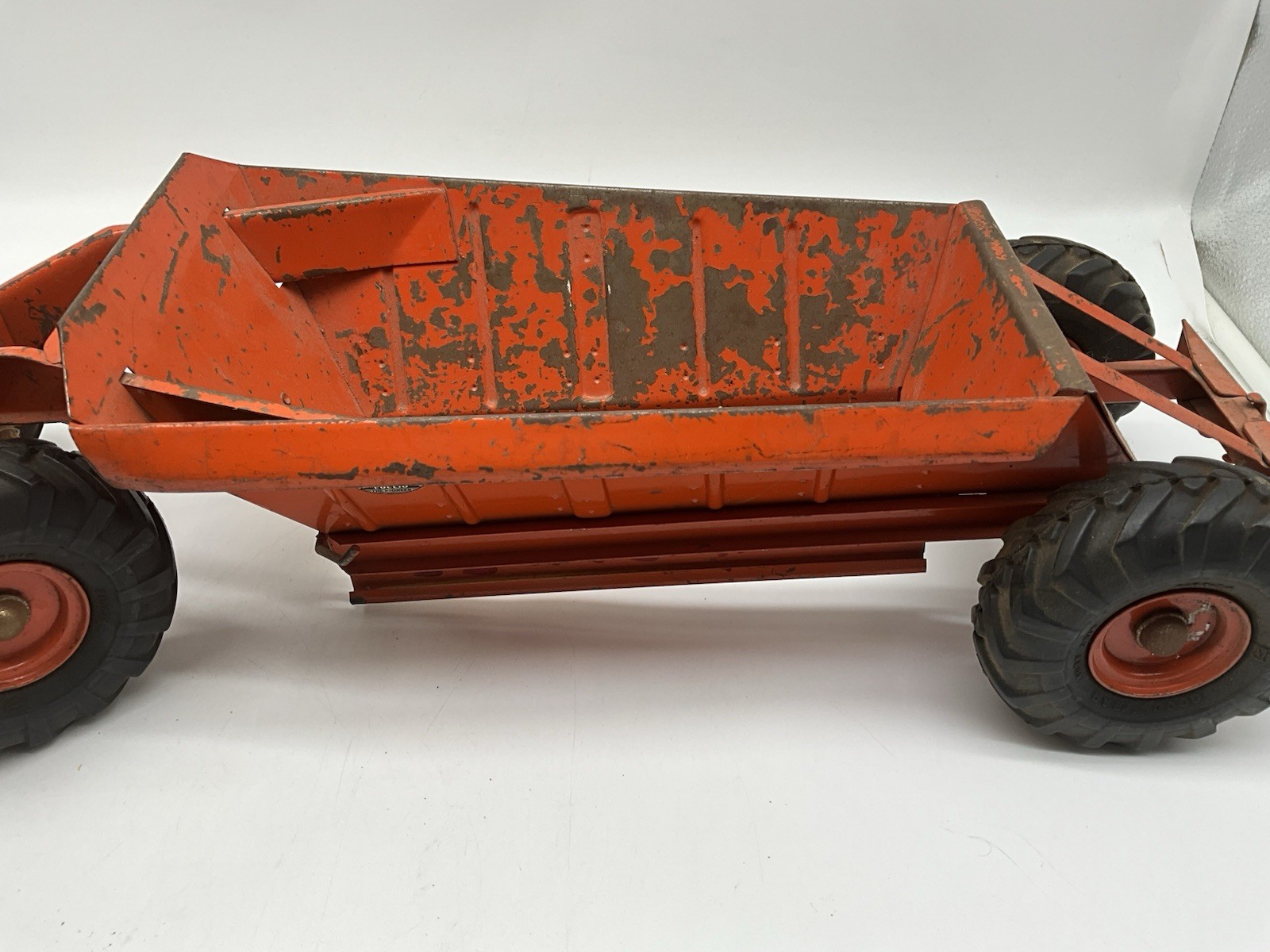 Doepke Euclid Tractor Toy Earth Mover 26″ Red Goodyear Tires Vintage 1950’s