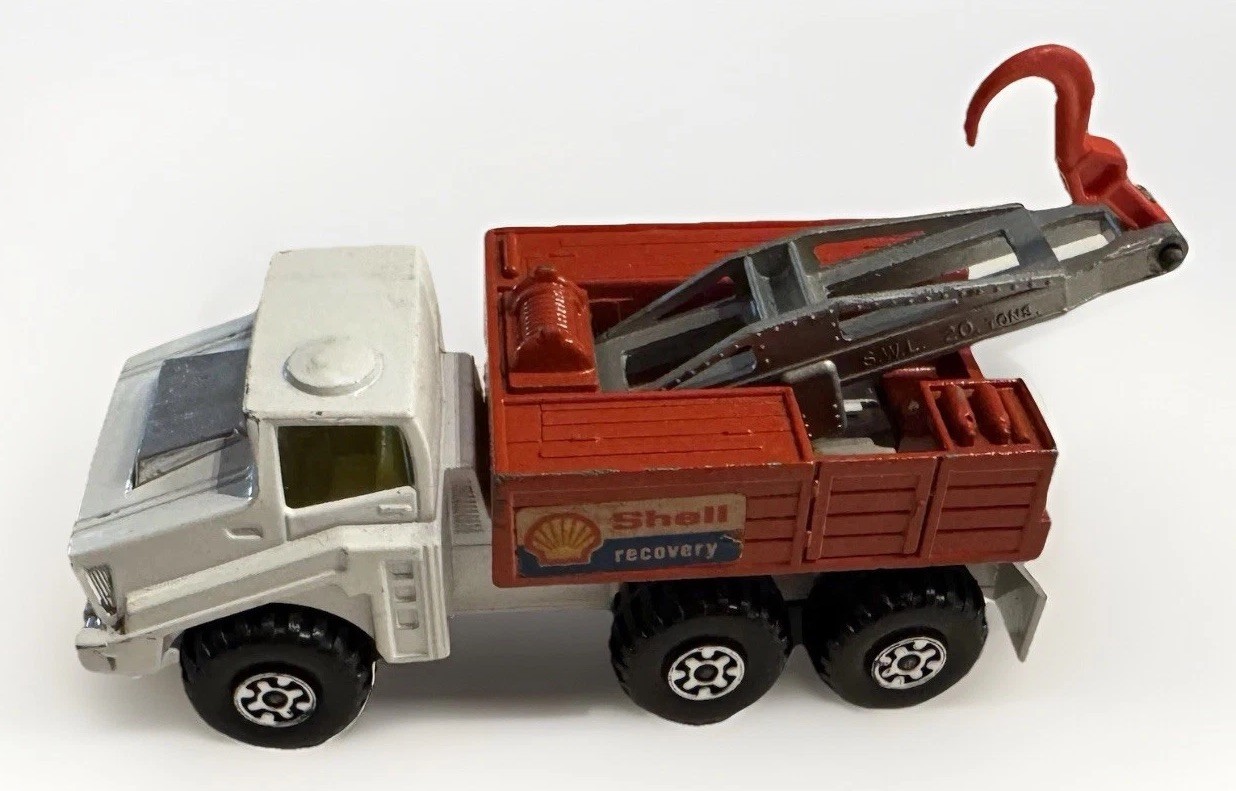 Rare 1975 UK Version – Matchbox Battle Kings Shell Recovery Vehicle K-110