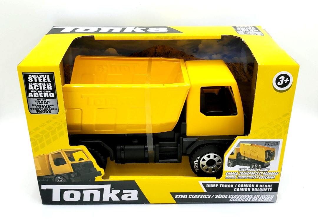 Tonka Steel Classics Giga Series Construction 3pk Dump Truck Bulldozer Excavator