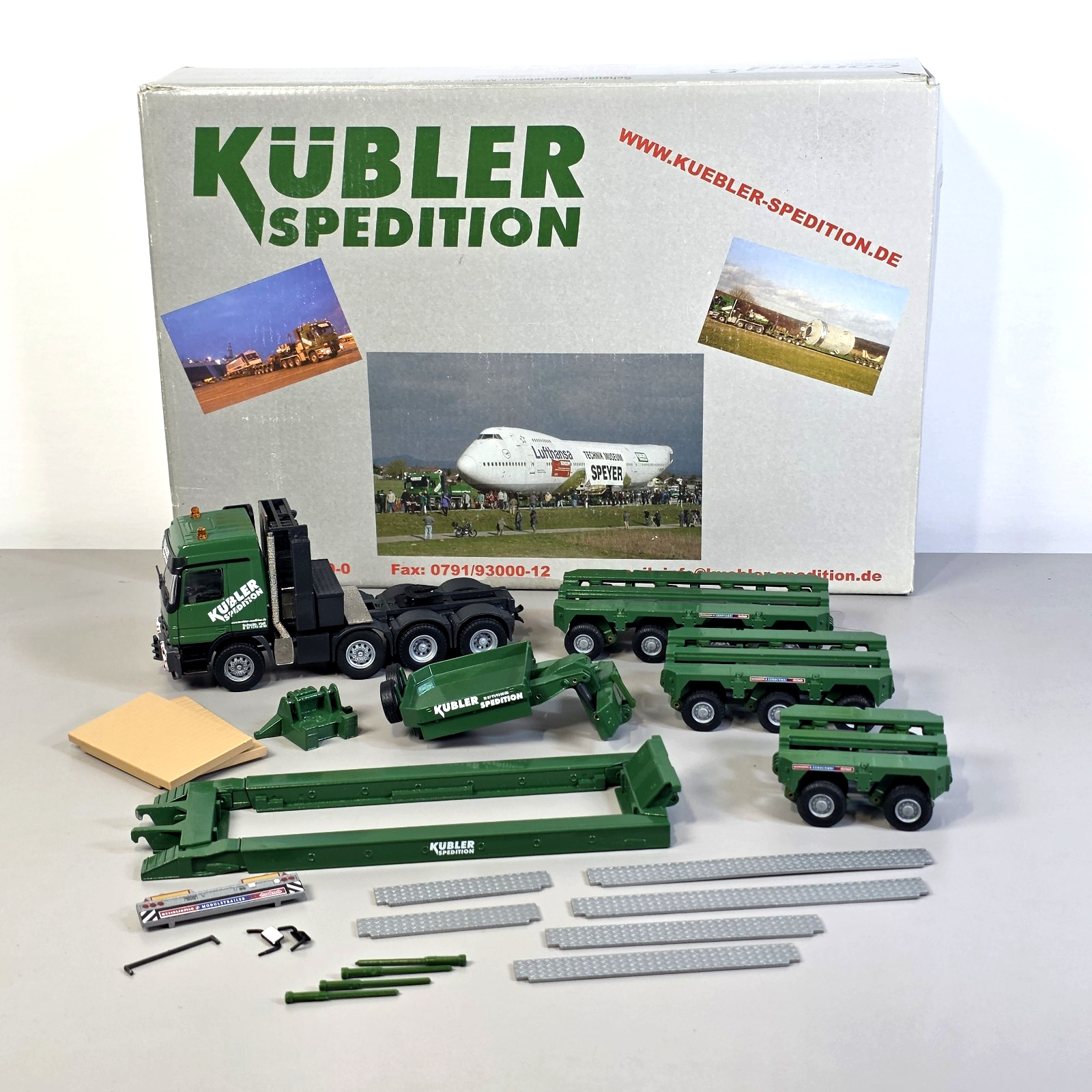 Conrad #40125 Kubler Spedition MB Actros Scheuerle-Noteboom 2 + 3 + 4 Axle 1:50