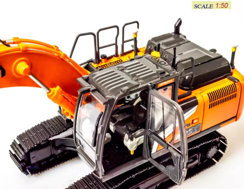 1:50 HITACHI ZX200-7 Hydraulic Shear Excavator Construct Machinery Diecast Model