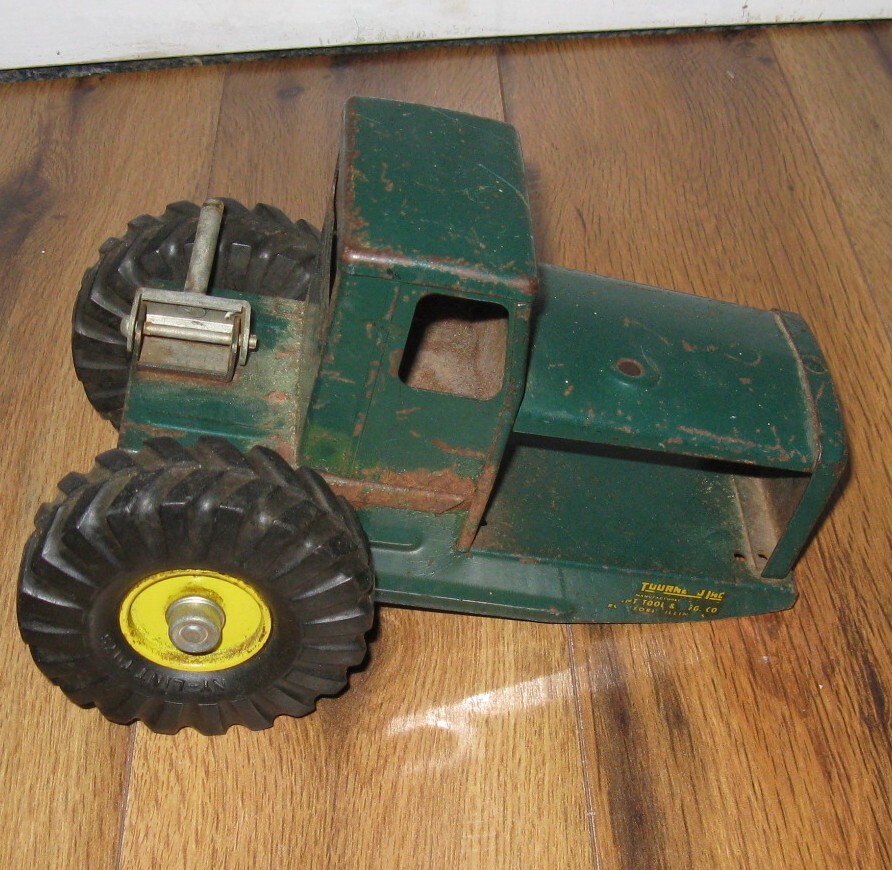 **TRACTOR CAB ONLY** VTG 1950s Nylint Tournahauler #1700 Pressed Steel Toy Truck
