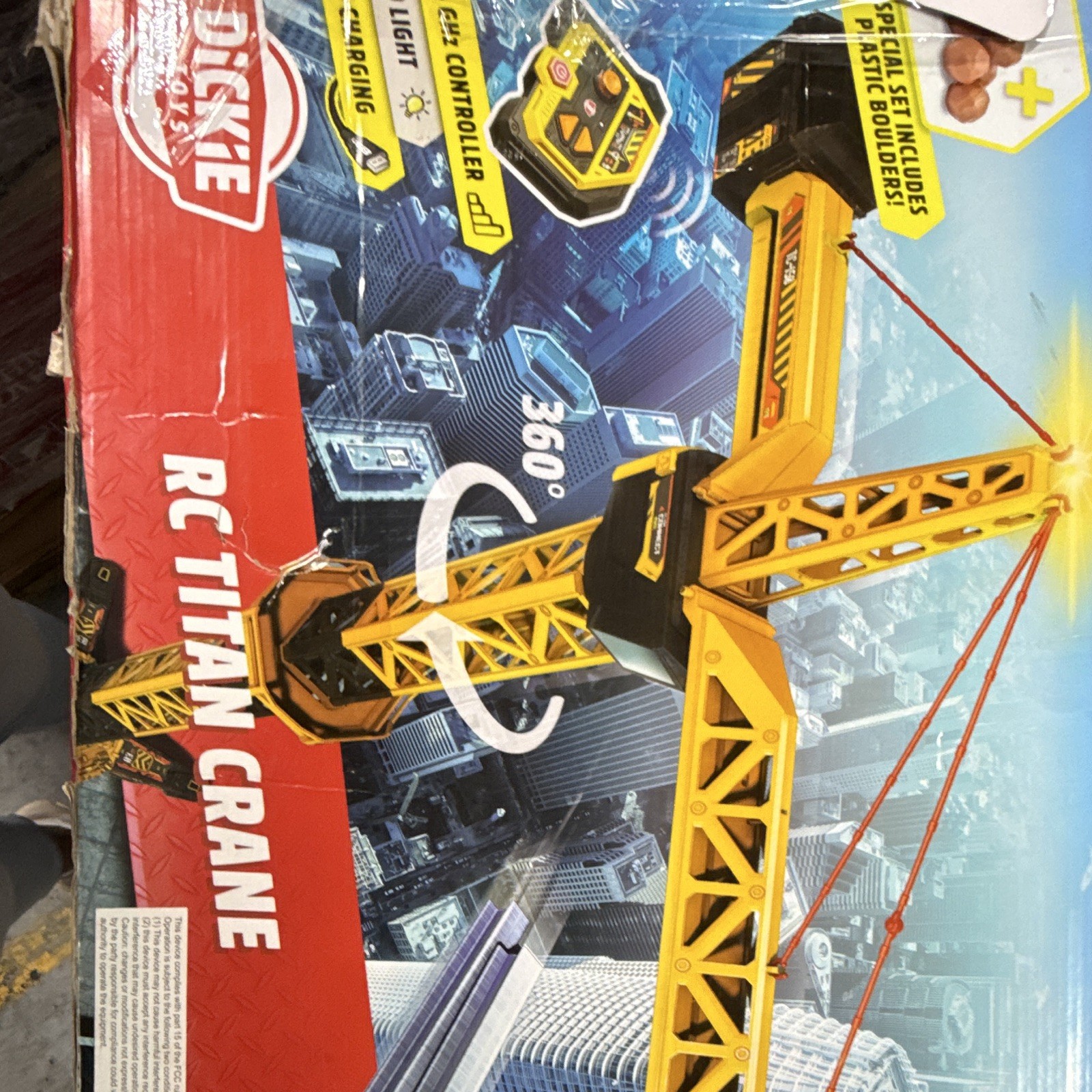 Dickie Toys RC Titan Crane Remote Control Construction Crane Yellow/Black