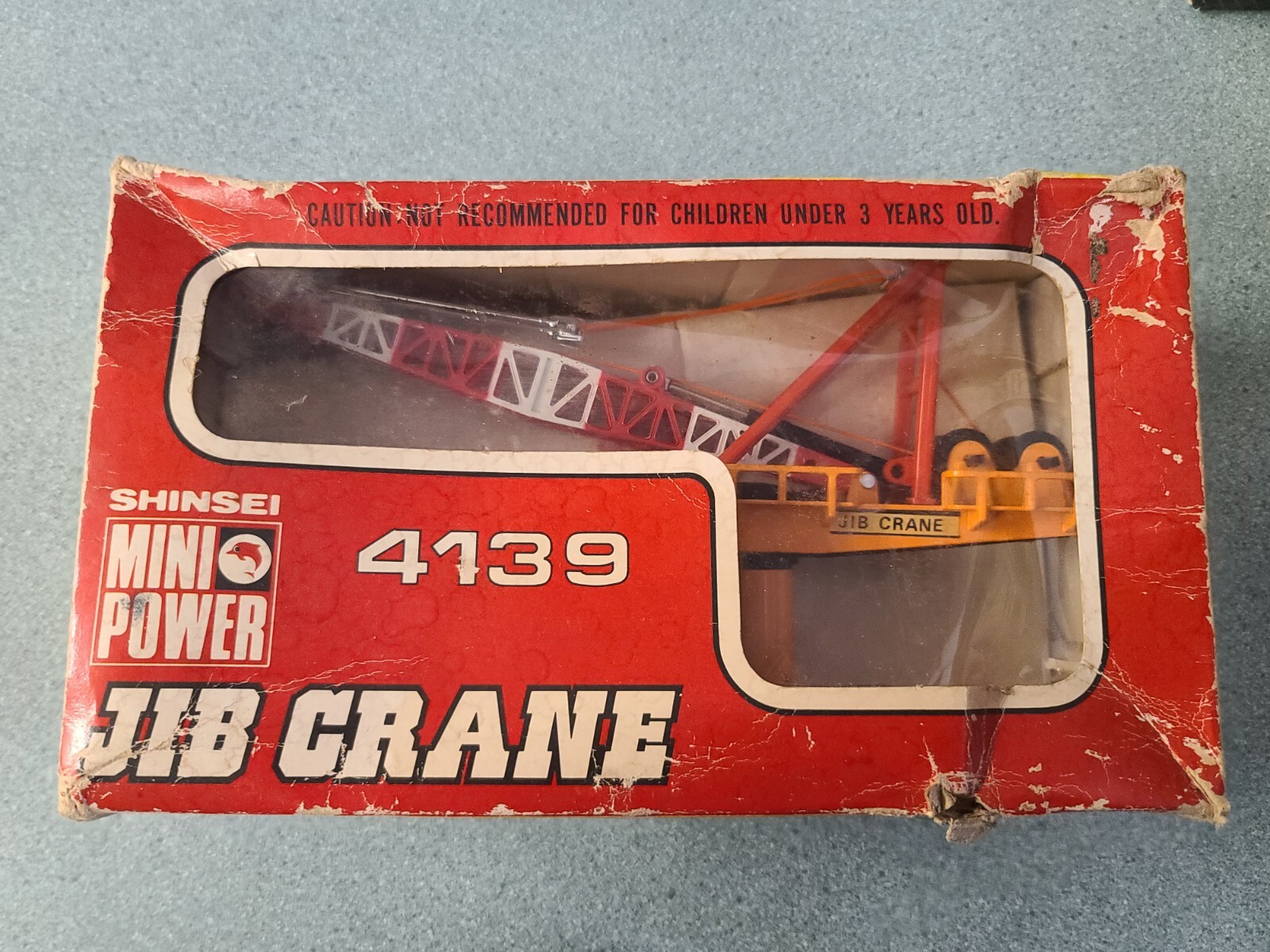 Vintage 1/70 JIB CRANE 4139 Shinsei Mini Power Construction Building Metal USED