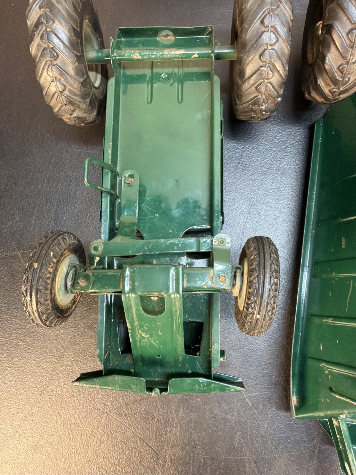 Charles Wm Doepke Metal Toy Euclid THE PIONEER Earth Mover & Tractor Green