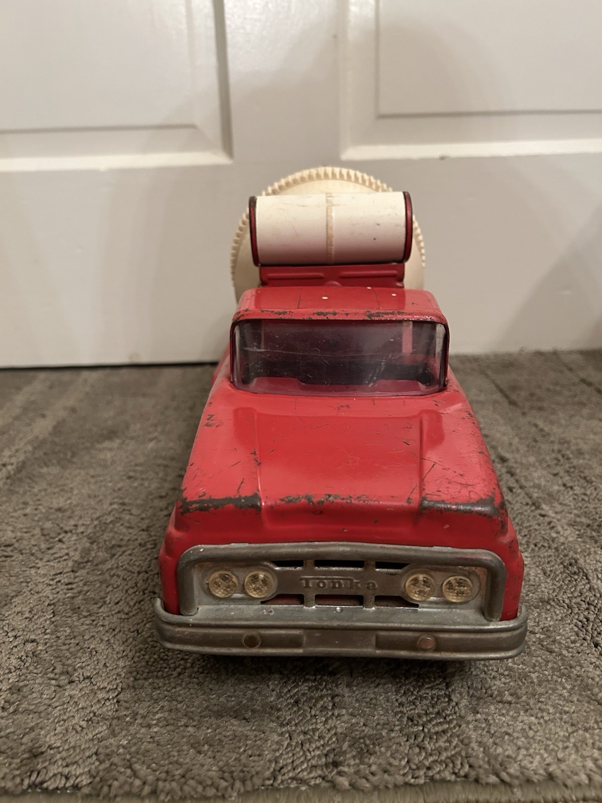 1960s Tonka Gas Turbine Cement Mixer Truck #620 Red White Missing Parts Read!