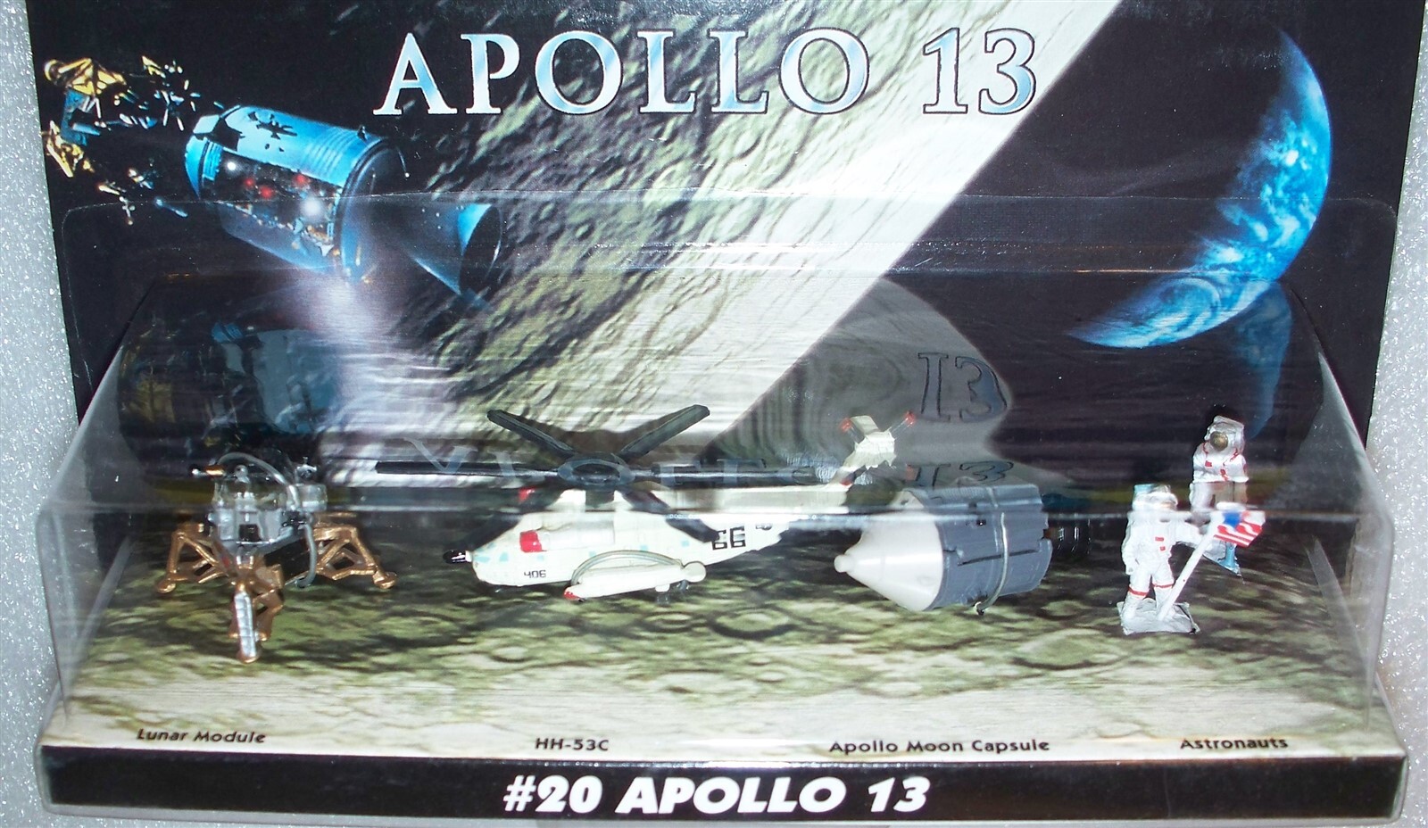 Micro Machines Set – APOLLO 13 Moon, Space, HH-53C