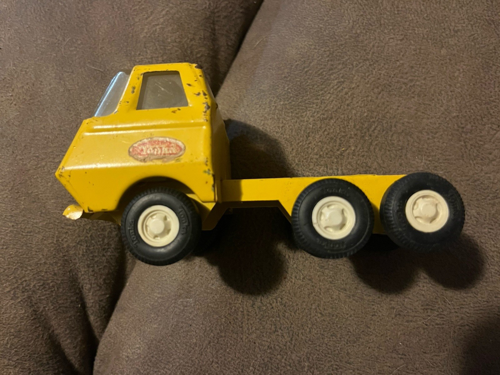 Vintage Tiny Tonka Bottom Dump pressed steel truck