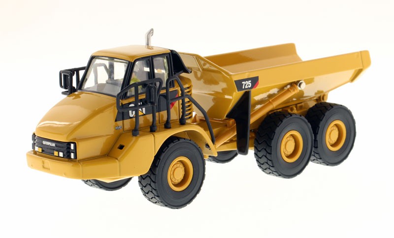 DIECAST MASTERS – CATERPILLAR 725 Articulated Dump Truck with Figure…